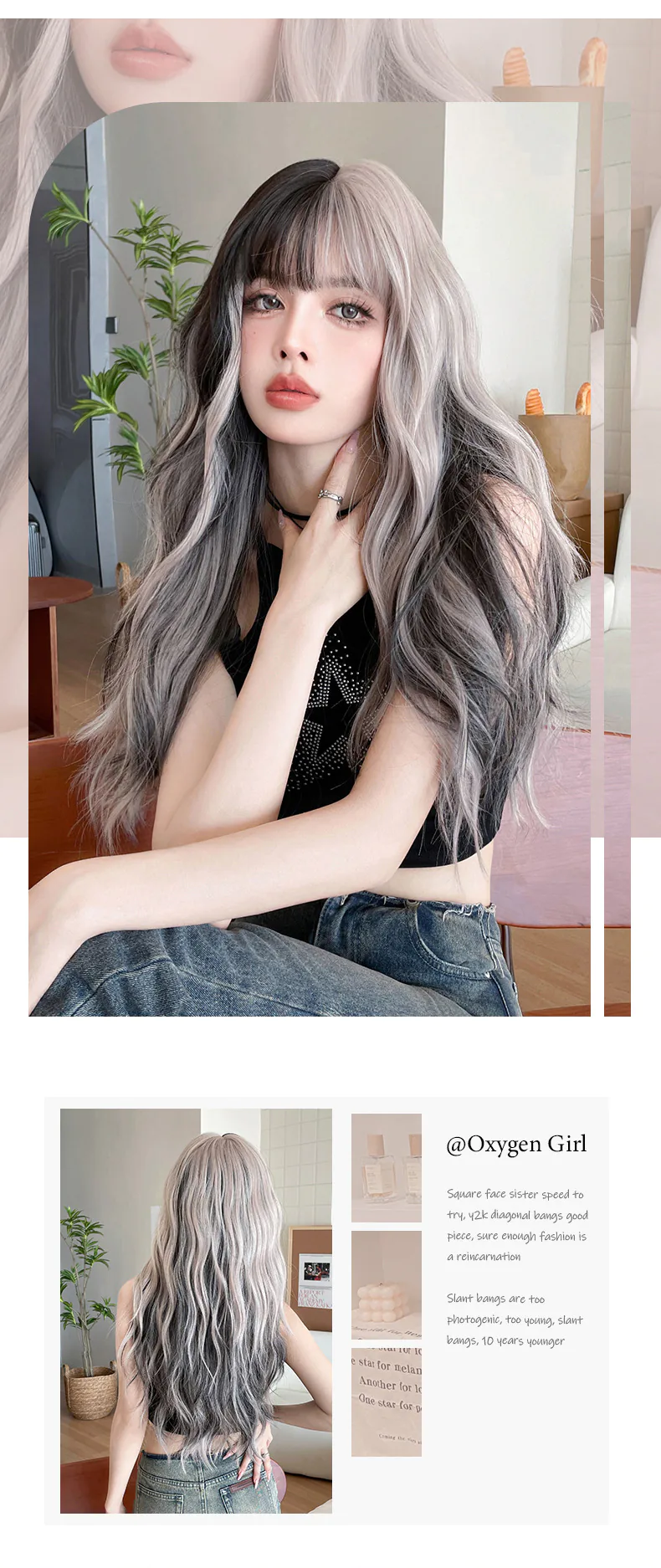 Easy-to-style-Natural-Density-Silver-Gray-Daily-Wear-Comfortable-Wig09