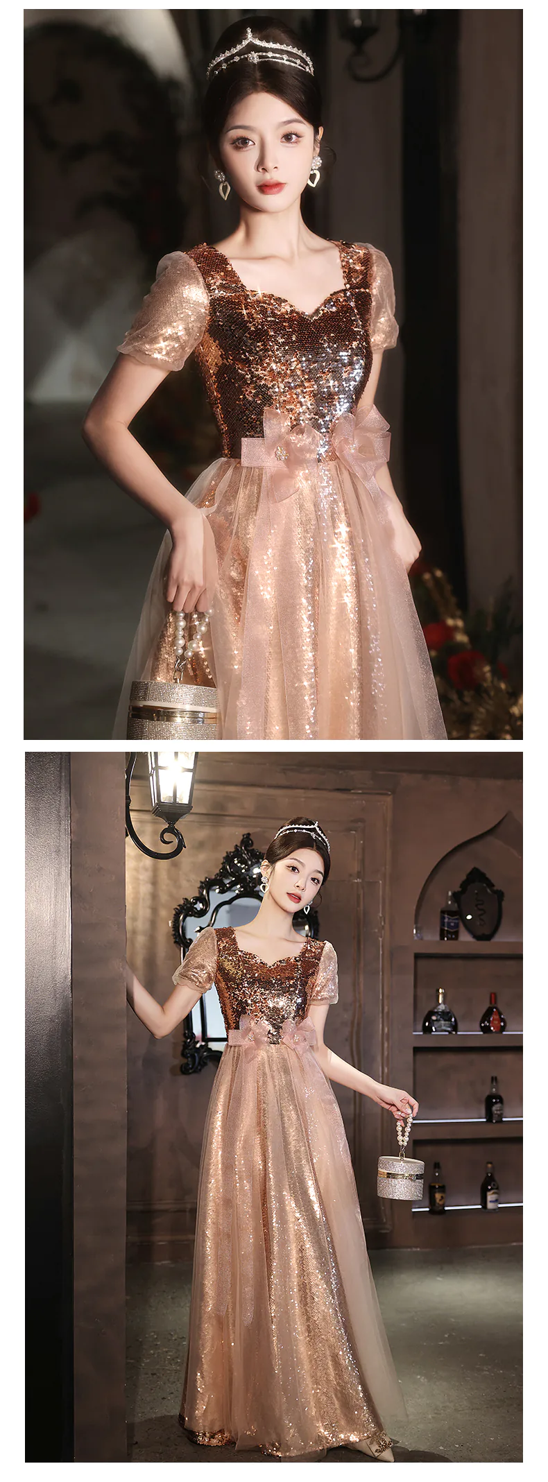 Elegant-Gold-Sweetheart-Neckline-Short-Sleeve-Sparkly-Evening-Formal-Dress11