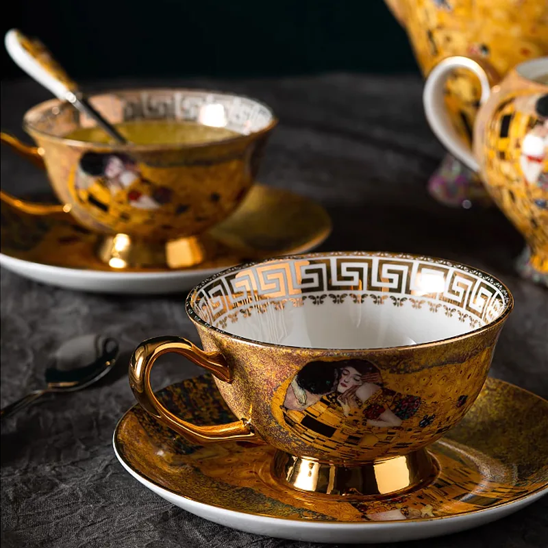 Elegant Vintage Fine Bone China Tea Party Coffee Cup Saucer Set02