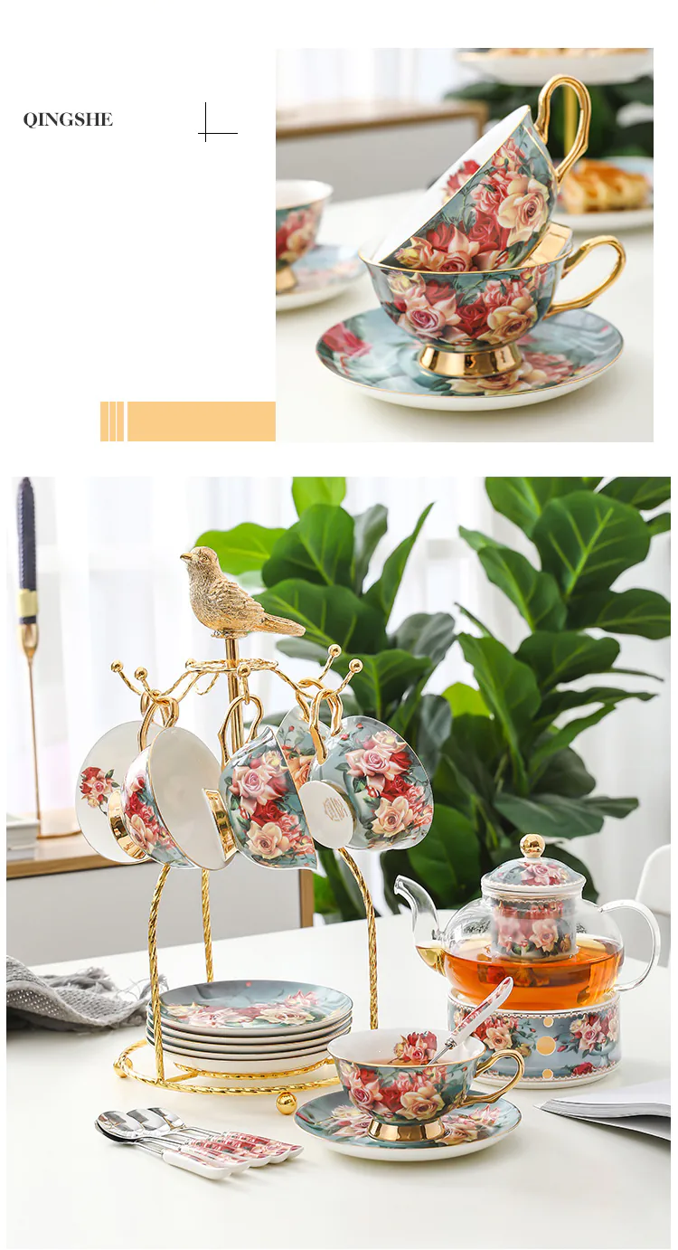 Exquisite-Vintage-Floral-Premium-Bone-Porcelain-Coffee-Cup-Saucers-Set13