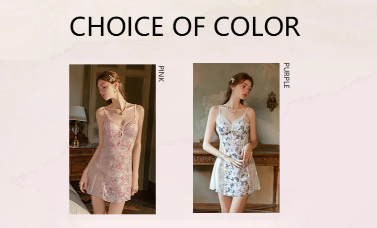 Ladies-V-Neck-Butterfly-Floral-Sheer-Mesh-Spaghetti-Lace-Nightdress10