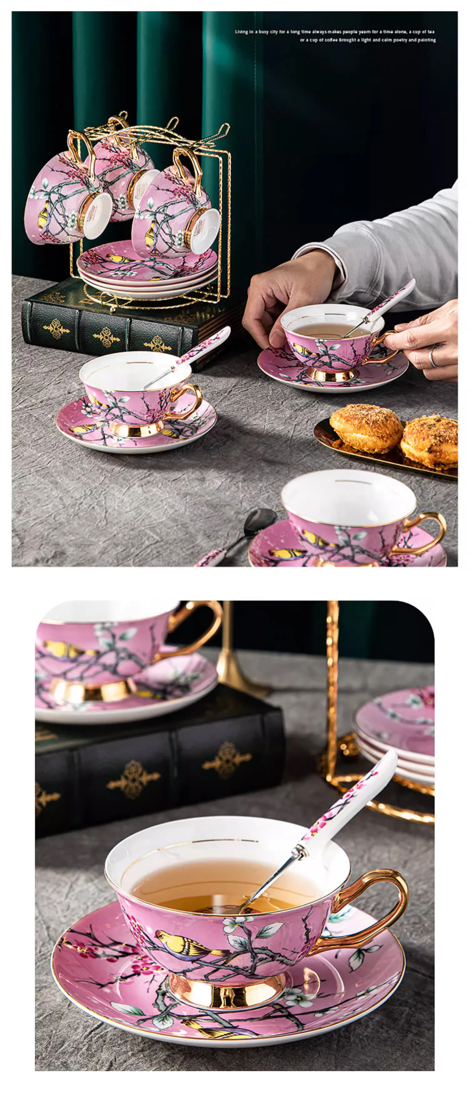 Luxury-Gilded-Bone-China-Porcelain-Teatime-Coffee-Cup-and-Saucer-Set15