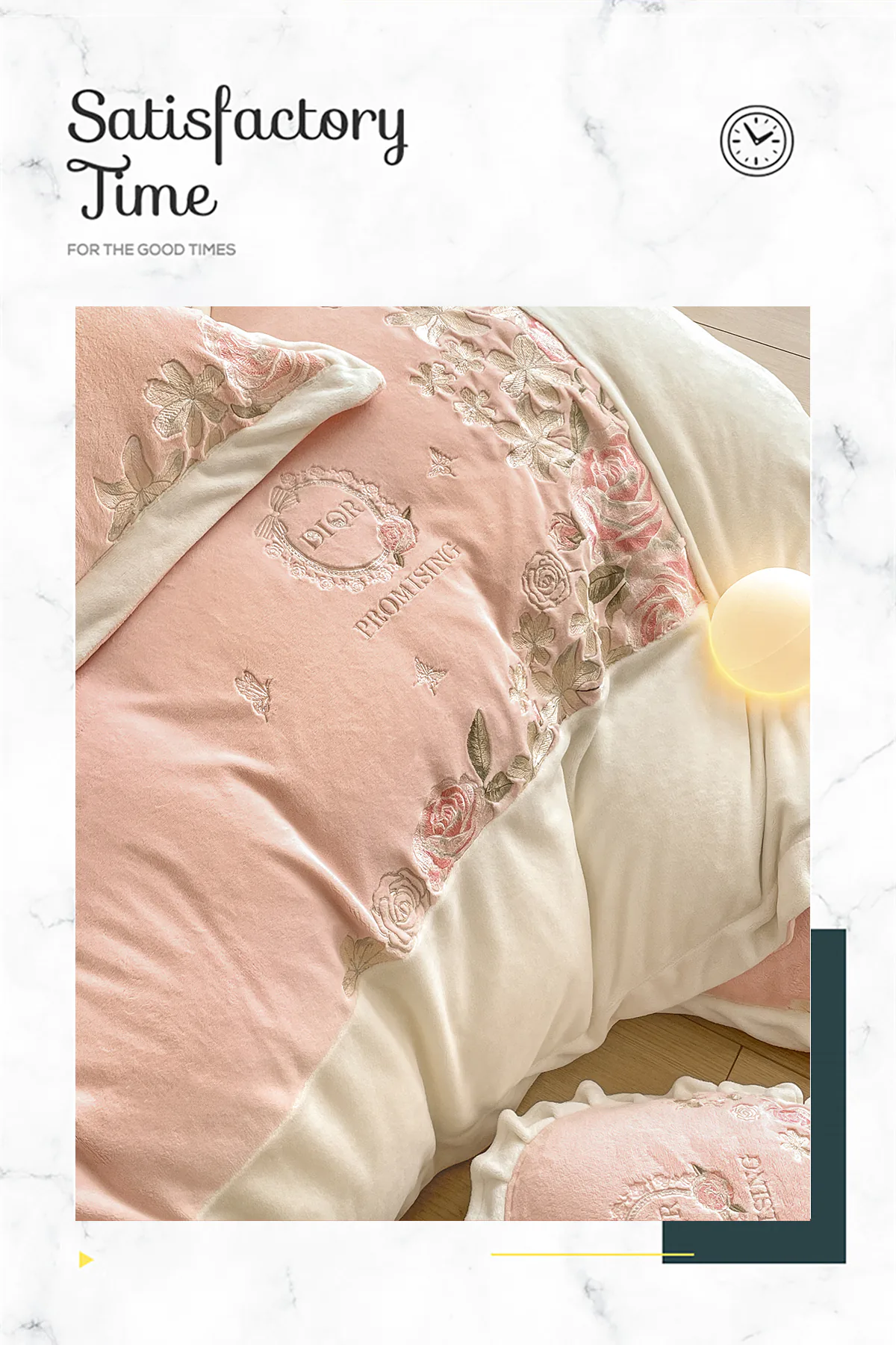 Milk-Velvet-Floral-Embroidery-Duvet-Cover-Bedding-4Pcs-Set12