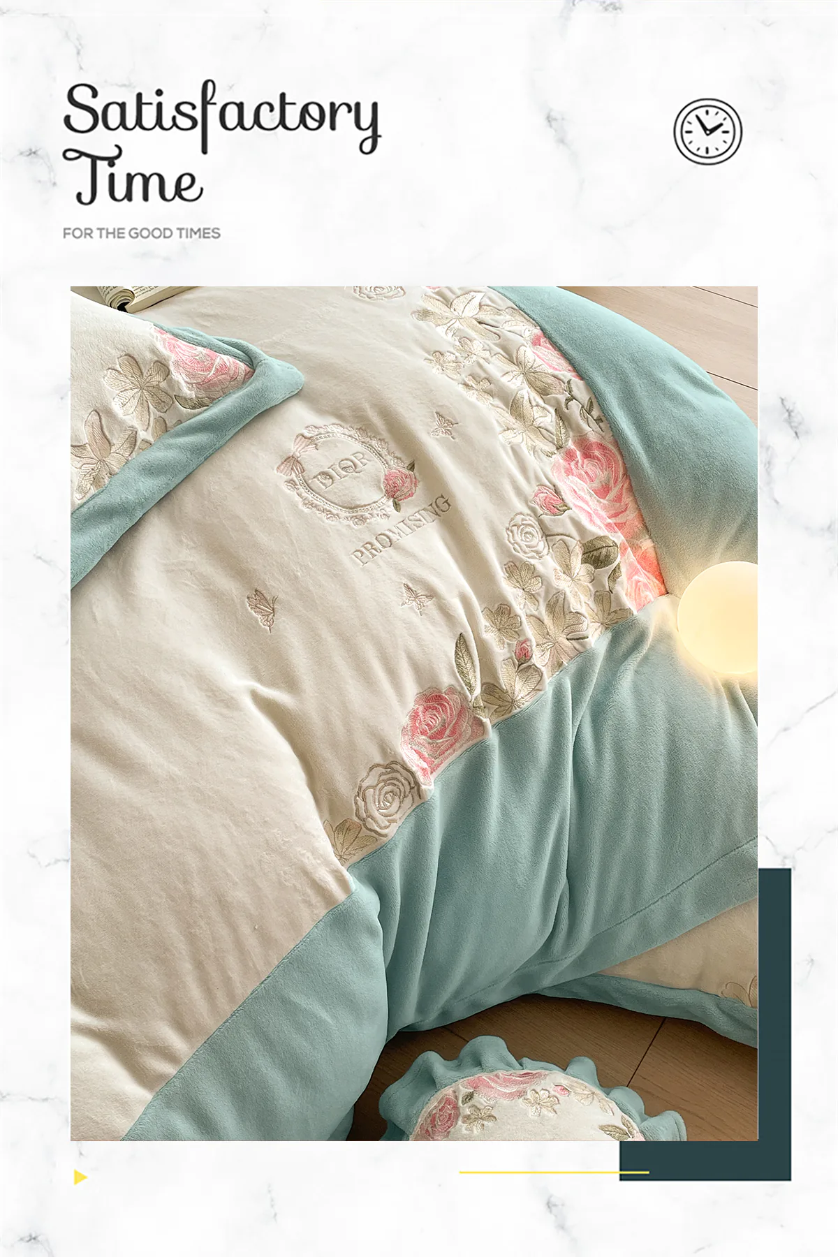 Milk-Velvet-Floral-Embroidery-Duvet-Cover-Bedding-4Pcs-Set17