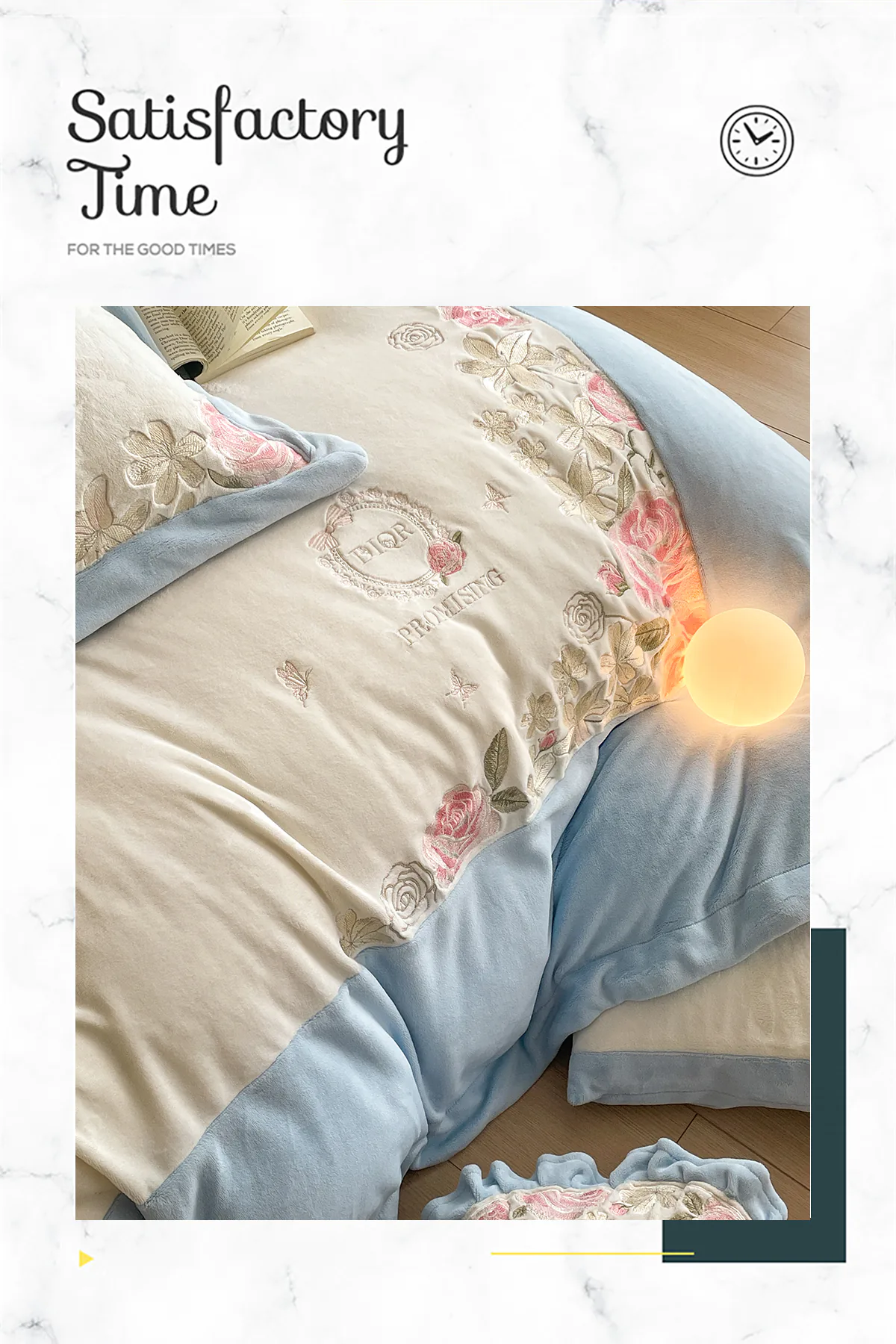 Milk-Velvet-Floral-Embroidery-Duvet-Cover-Bedding-4Pcs-Set27