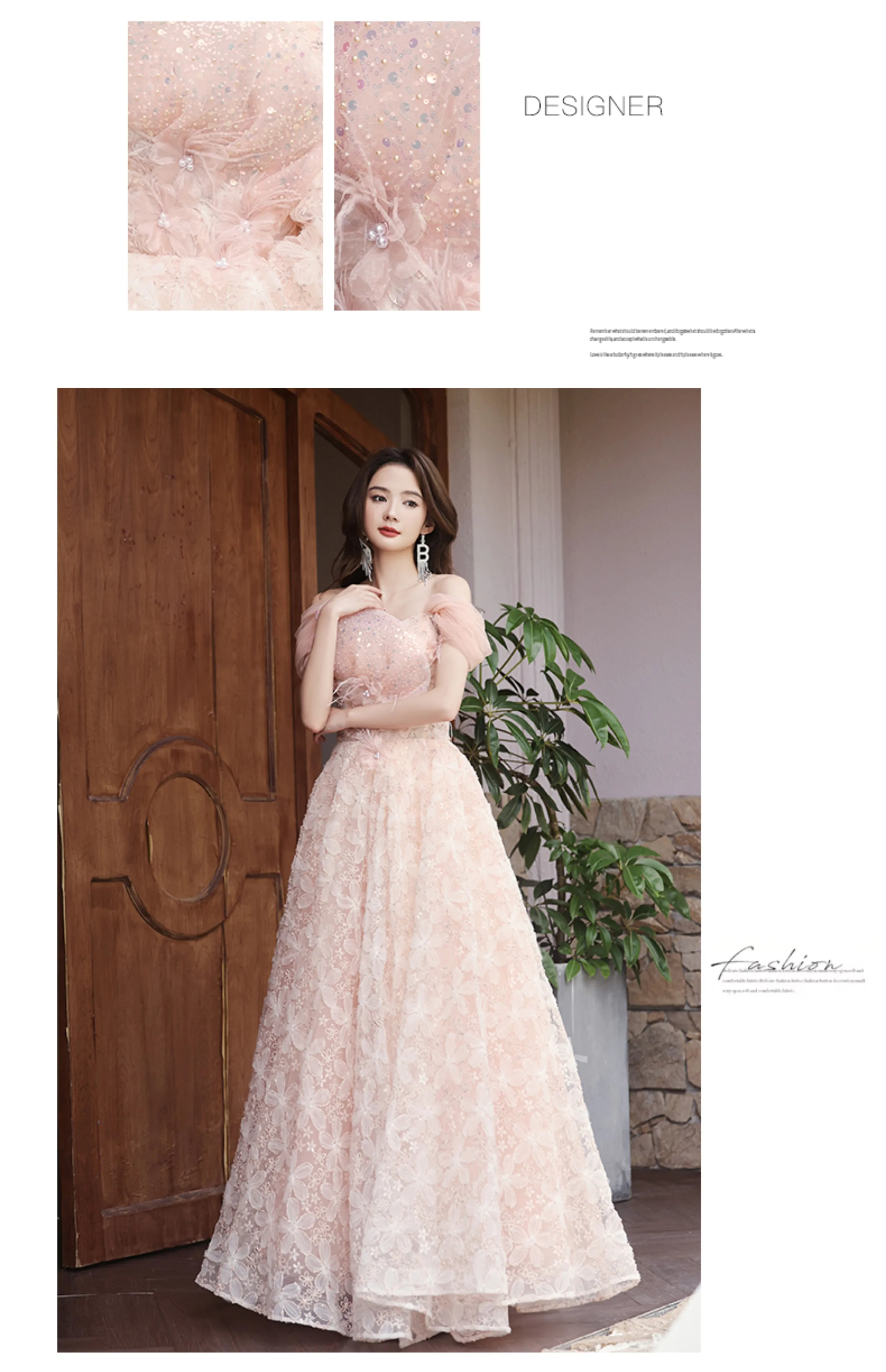 Pink-Off-Shoulder-3D-Floral-Birthday-Party-Engagement-Tulle-Evening-Dress08