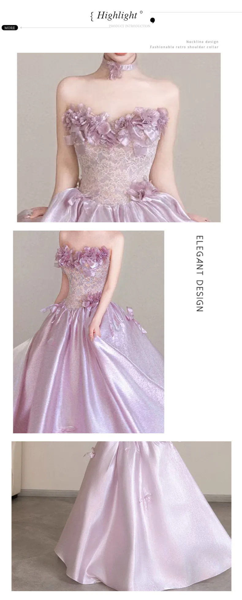 Princess-3D-Floral-Lace-Bodice-Glossy-Satin-Skirt-Lavender-Strapless-Ball-Gown08