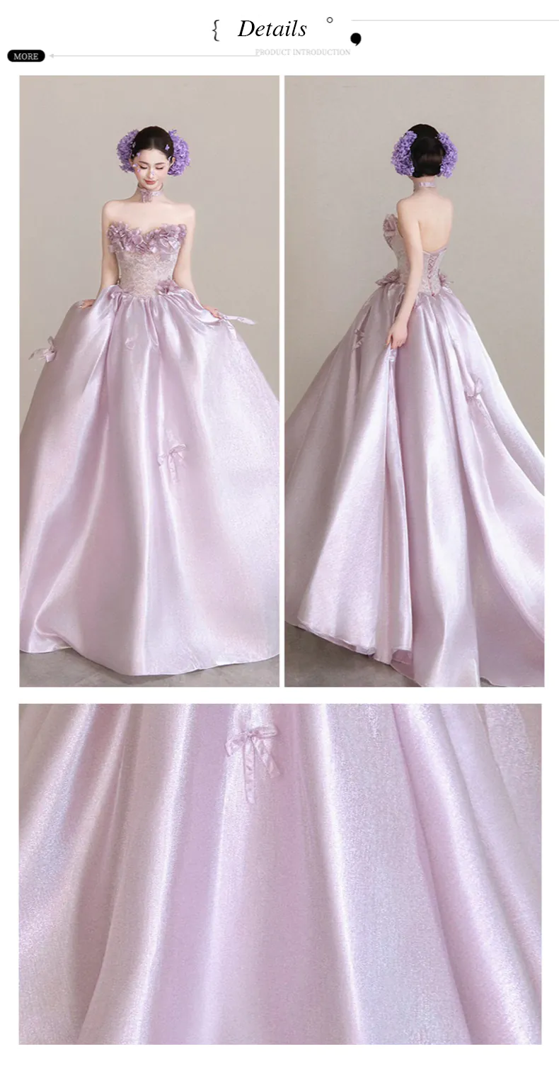 Princess-3D-Floral-Lace-Bodice-Glossy-Satin-Skirt-Lavender-Strapless-Ball-Gown09