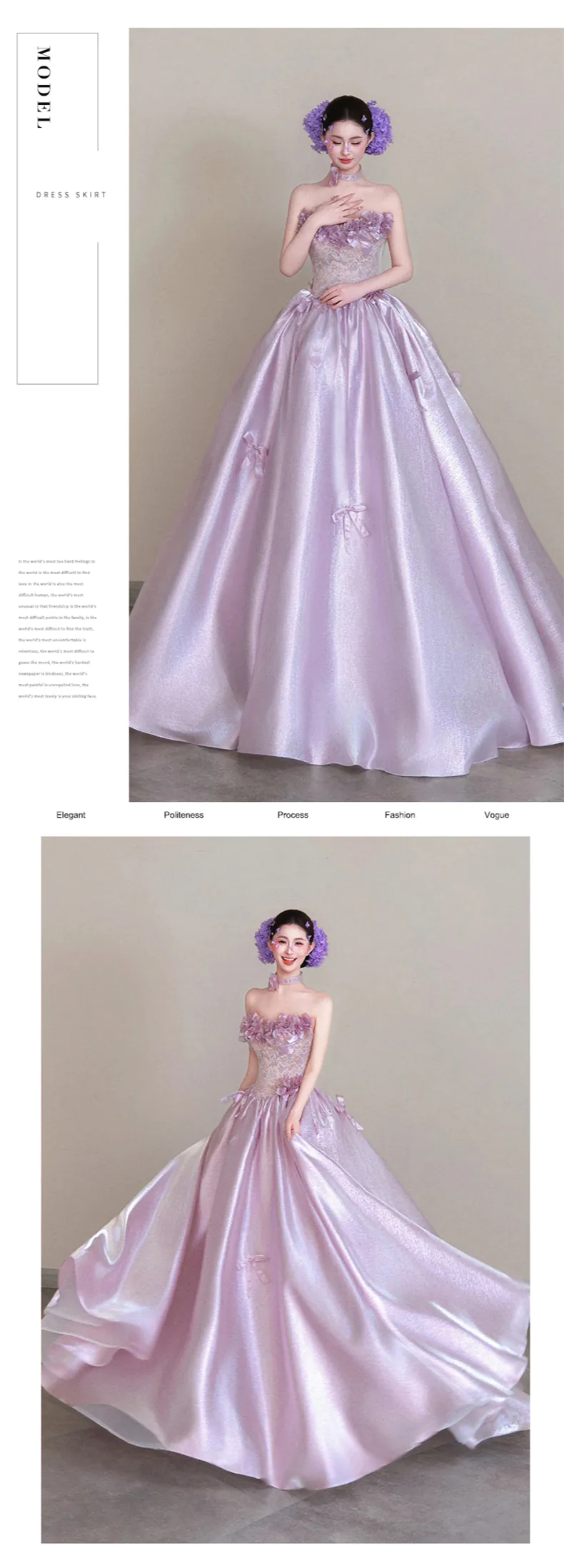 Princess-3D-Floral-Lace-Bodice-Glossy-Satin-Skirt-Lavender-Strapless-Ball-Gown11