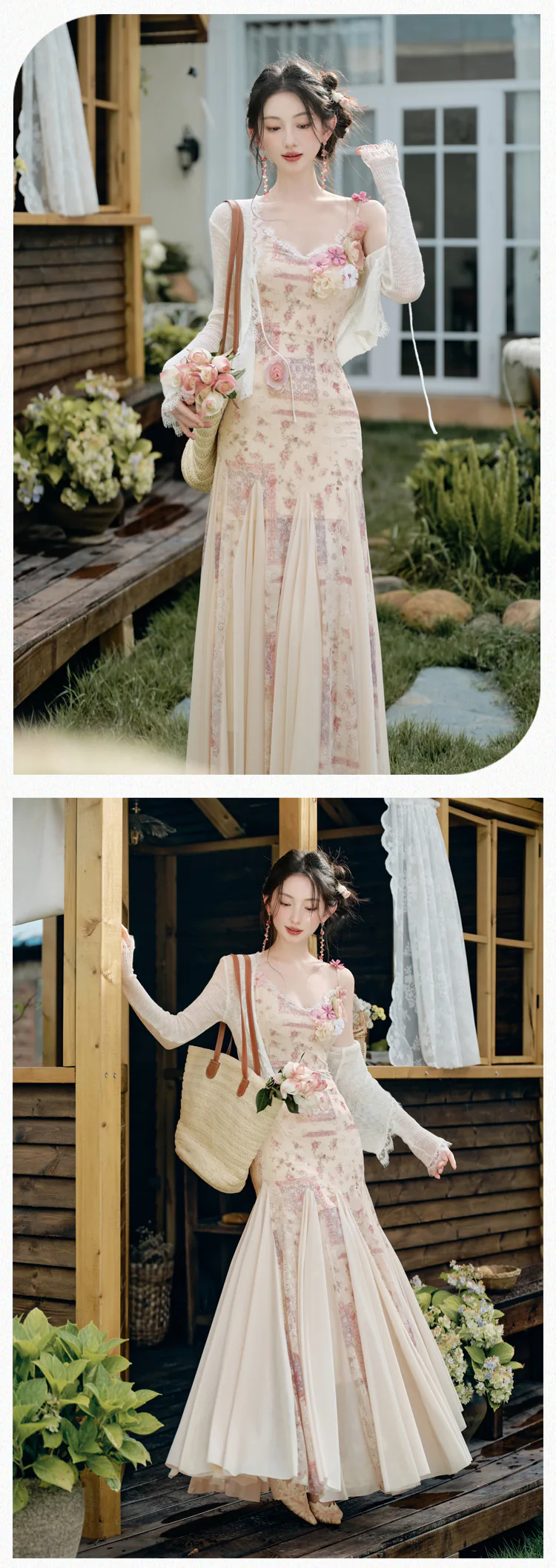 Sweet-Lace-Embroidery-Floral-Slip-Dress-with-Long-Sleeve-Mesh-Cover-Up-Set13