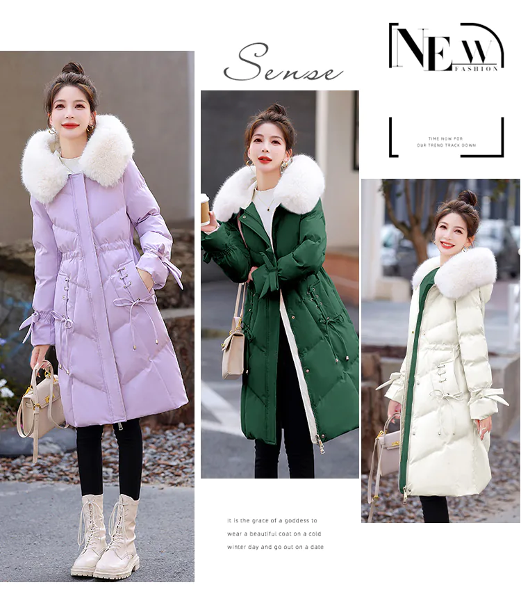 Trendy-Solid-Color-Thick-Fur-Collar-Midi-Puffer-Jacket14