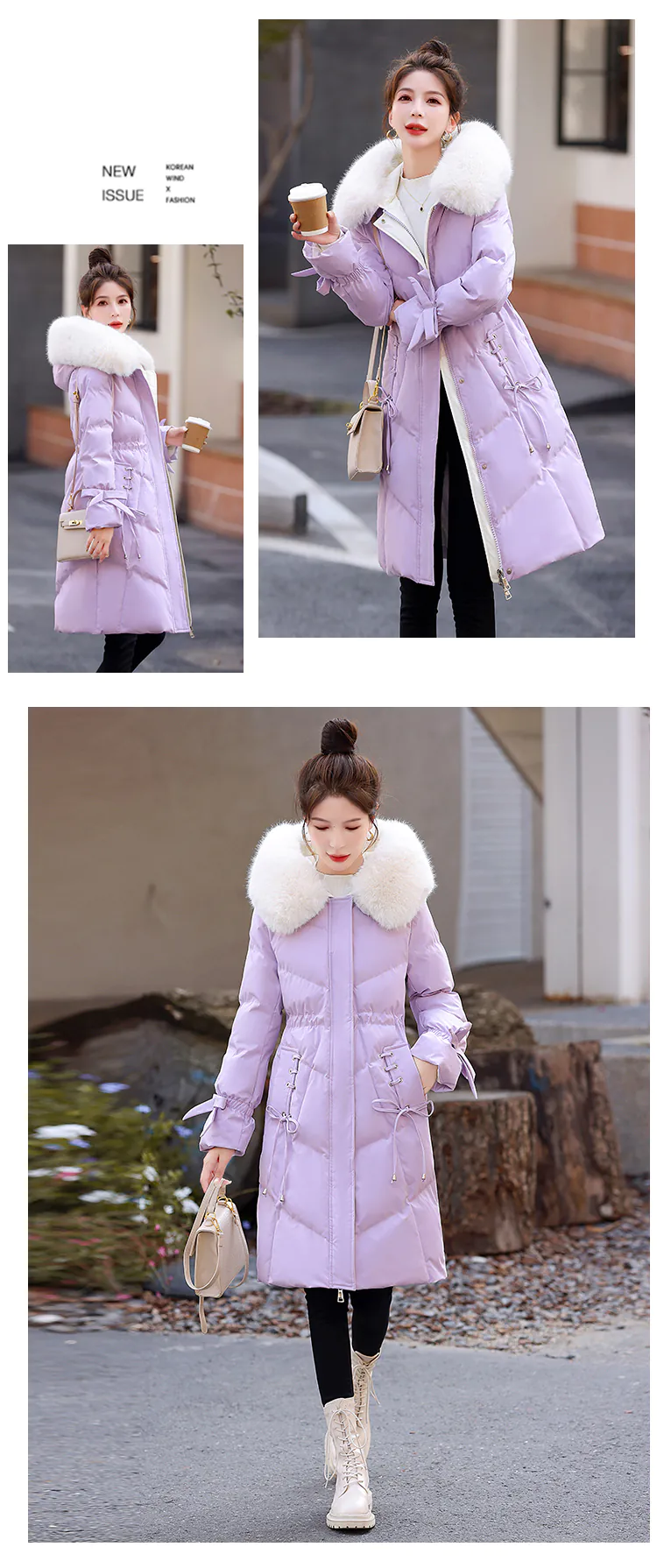 Trendy-Solid-Color-Thick-Fur-Collar-Midi-Puffer-Jacket21