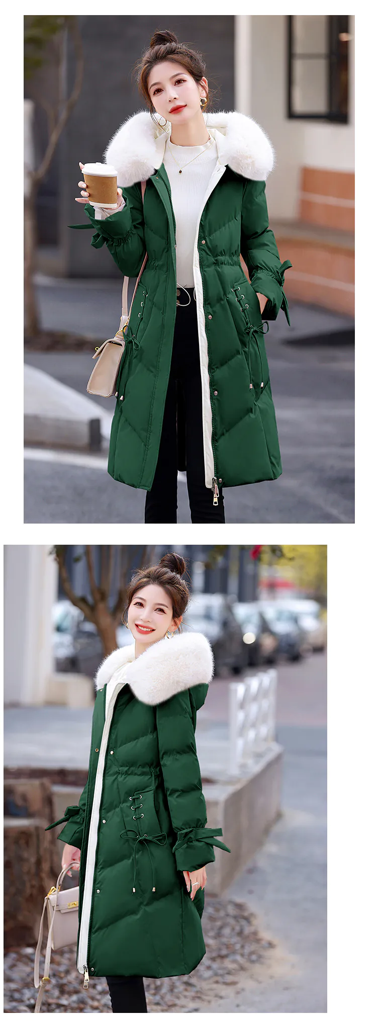Trendy-Solid-Color-Thick-Fur-Collar-Midi-Puffer-Jacket22