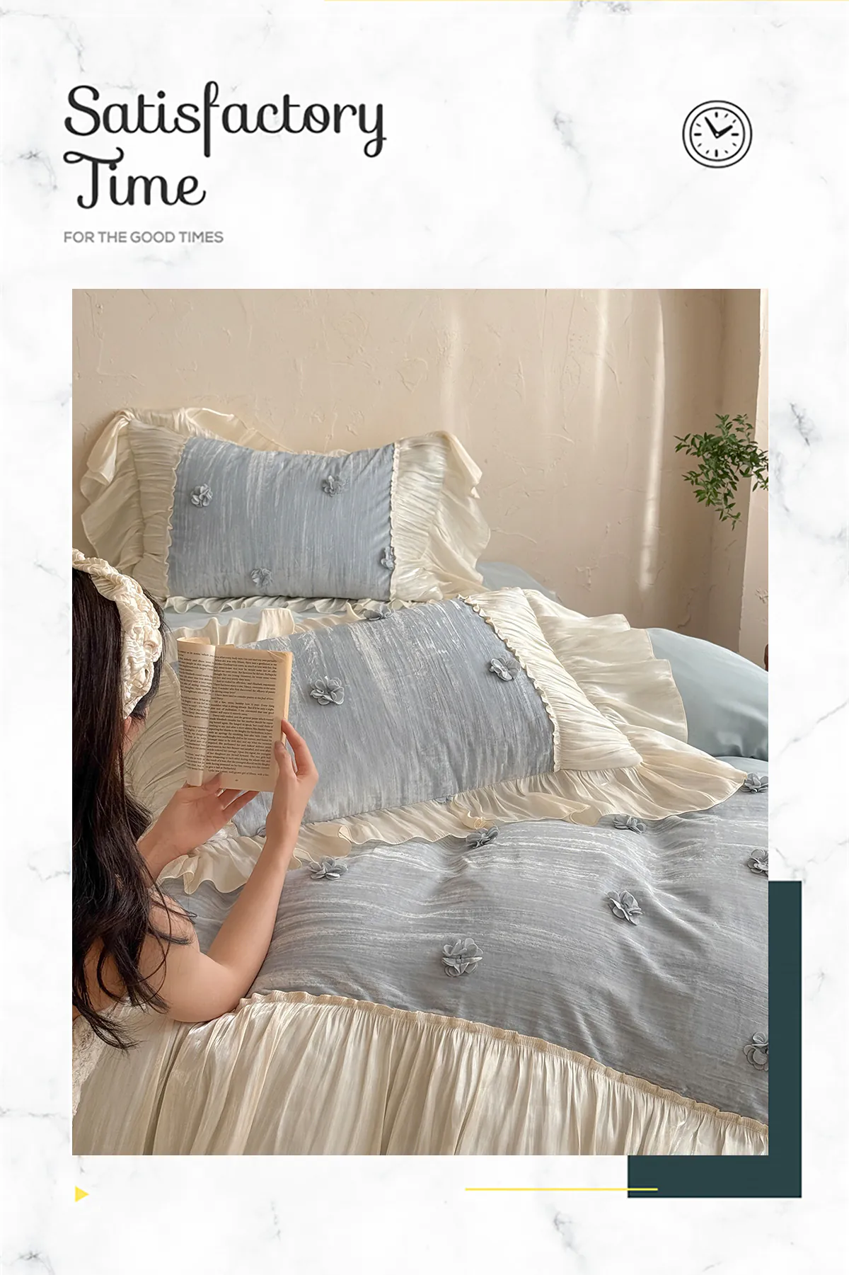 Ultra-Soft-French-Style-Brushed-Cotton-Organza-Flower-Bedding-Set16