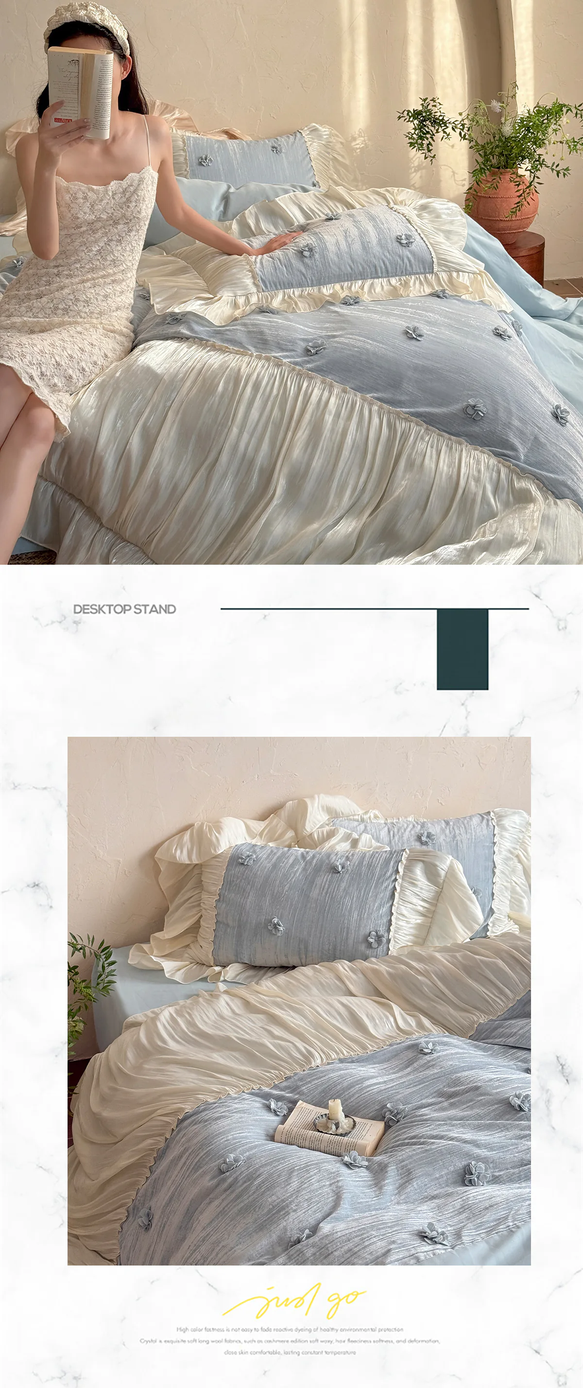 Ultra-Soft-French-Style-Brushed-Cotton-Organza-Flower-Bedding-Set19