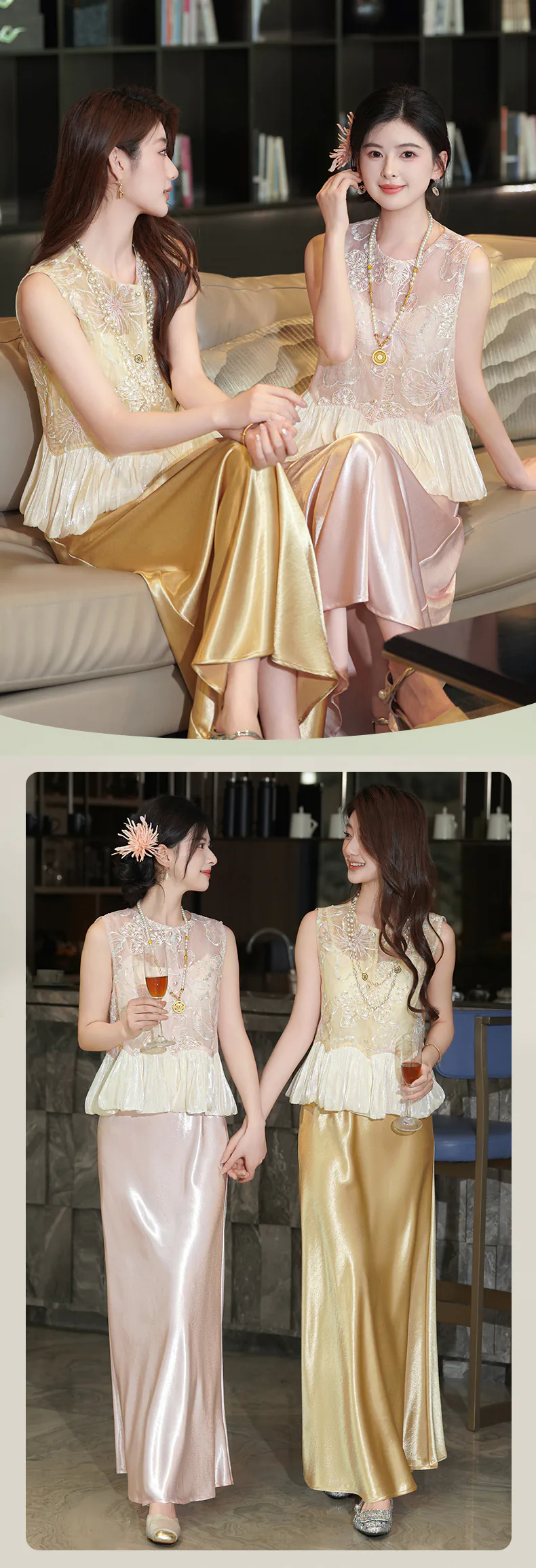 Vintage-Chinese-Style-Floral-Embroidery-Sheer-Vest-Satin-Skirt-2-Piece-Set10
