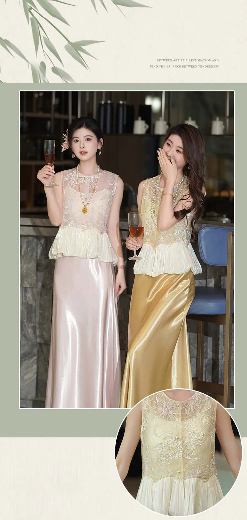 Vintage-Chinese-Style-Floral-Embroidery-Sheer-Vest-Satin-Skirt-2-Piece-Set11