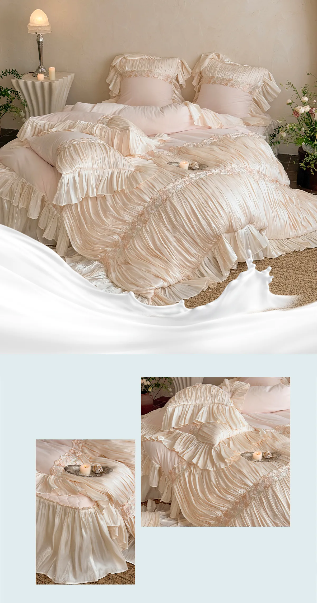 Vintage-French-Royal-Style-Velvet-Ruffle-Edge-Pleated-Duvet-Cover-Set23