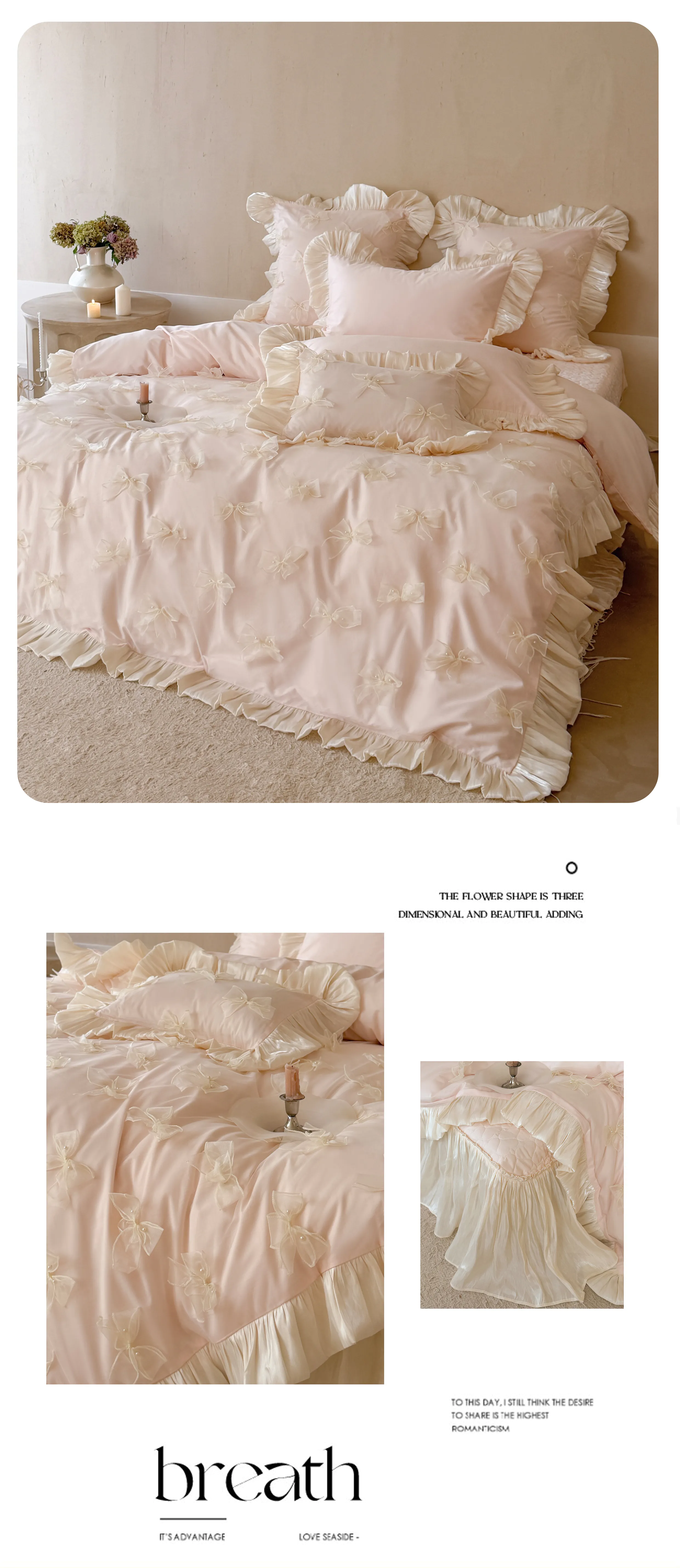 Vintage-Hand-Sewn-Long-Staple-Cotton-3D-Tulle-Bow-Tie-4-Pcs-Bedding-Set12