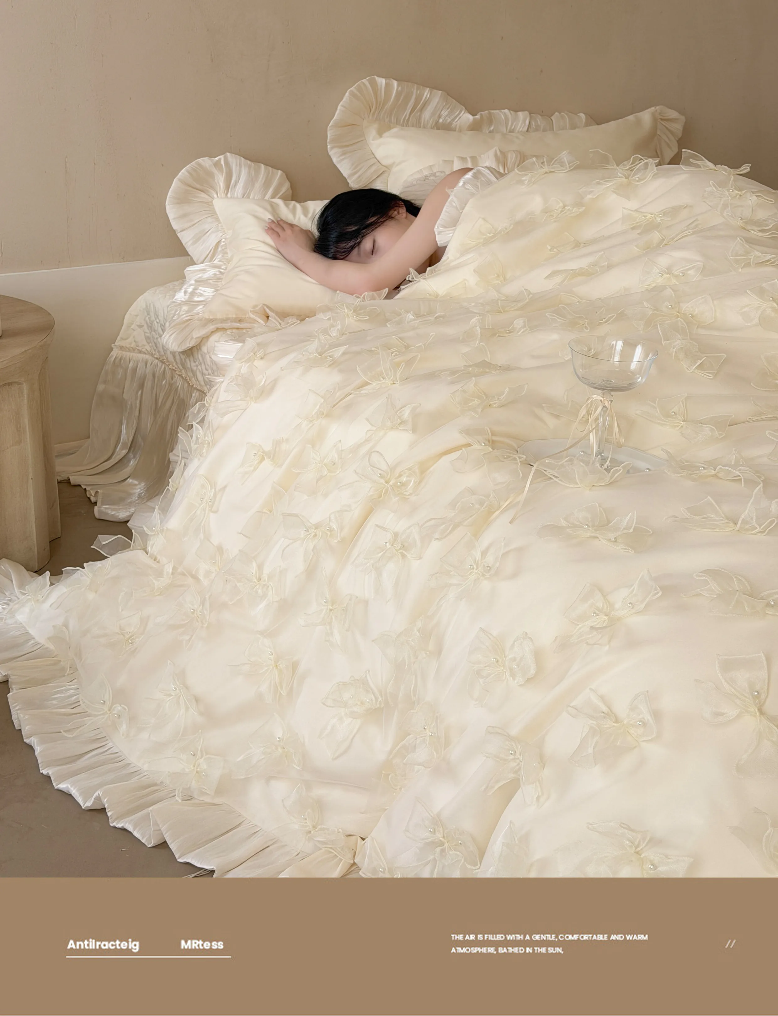 Vintage-Hand-Sewn-Long-Staple-Cotton-3D-Tulle-Bow-Tie-4-Pcs-Bedding-Set15