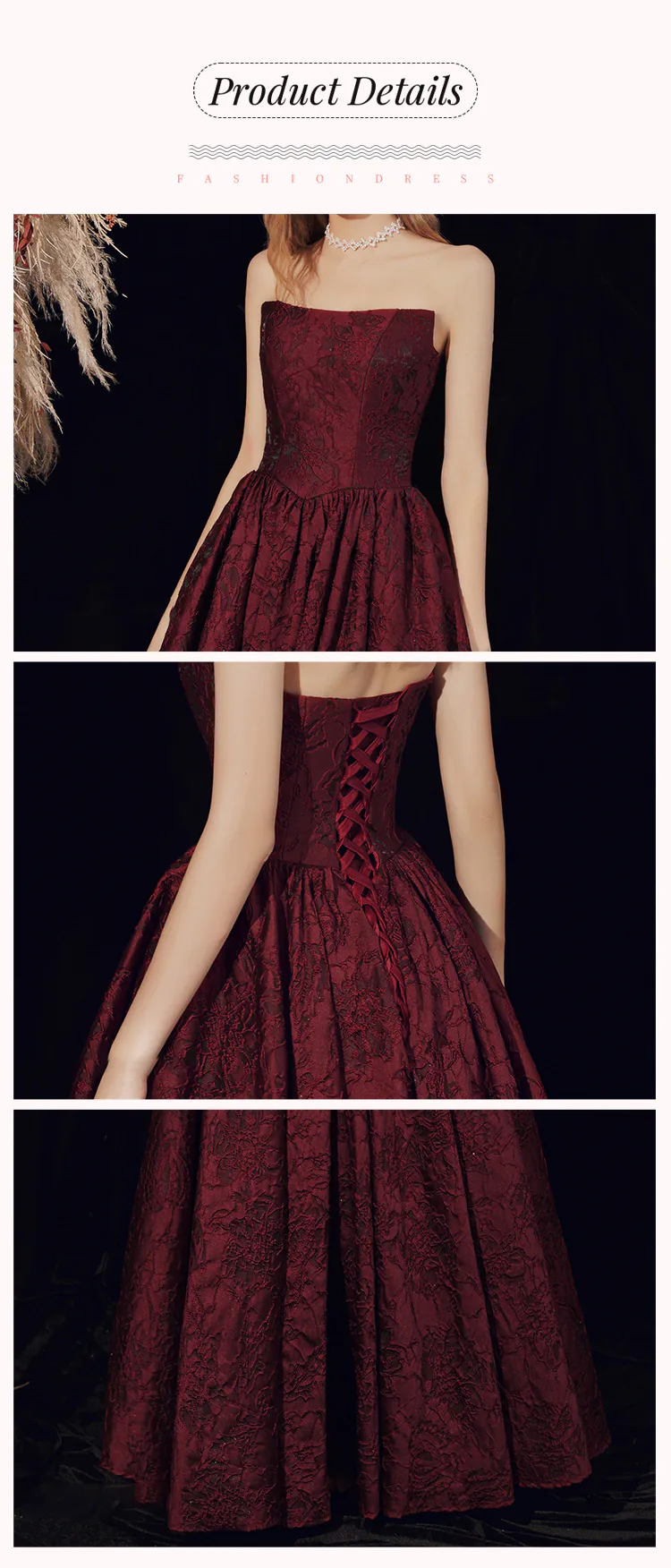 Classy-Wine-Red-Sleeveless-Jacquard-Tube-Style-Evening-Prom-Dress14