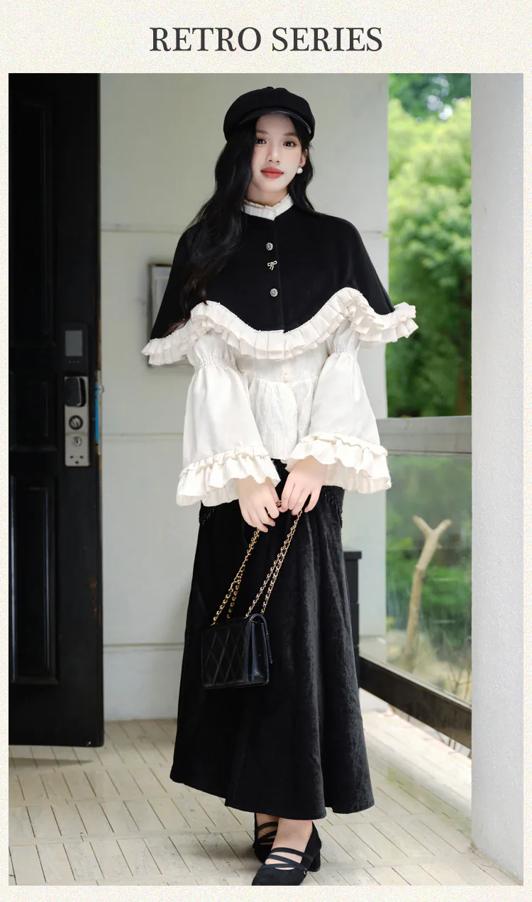 Elegant-Woolen-Cape-with-Mermaid-Midi-Skirt-and-Shirt-3-Pcs-Casual-Suit07