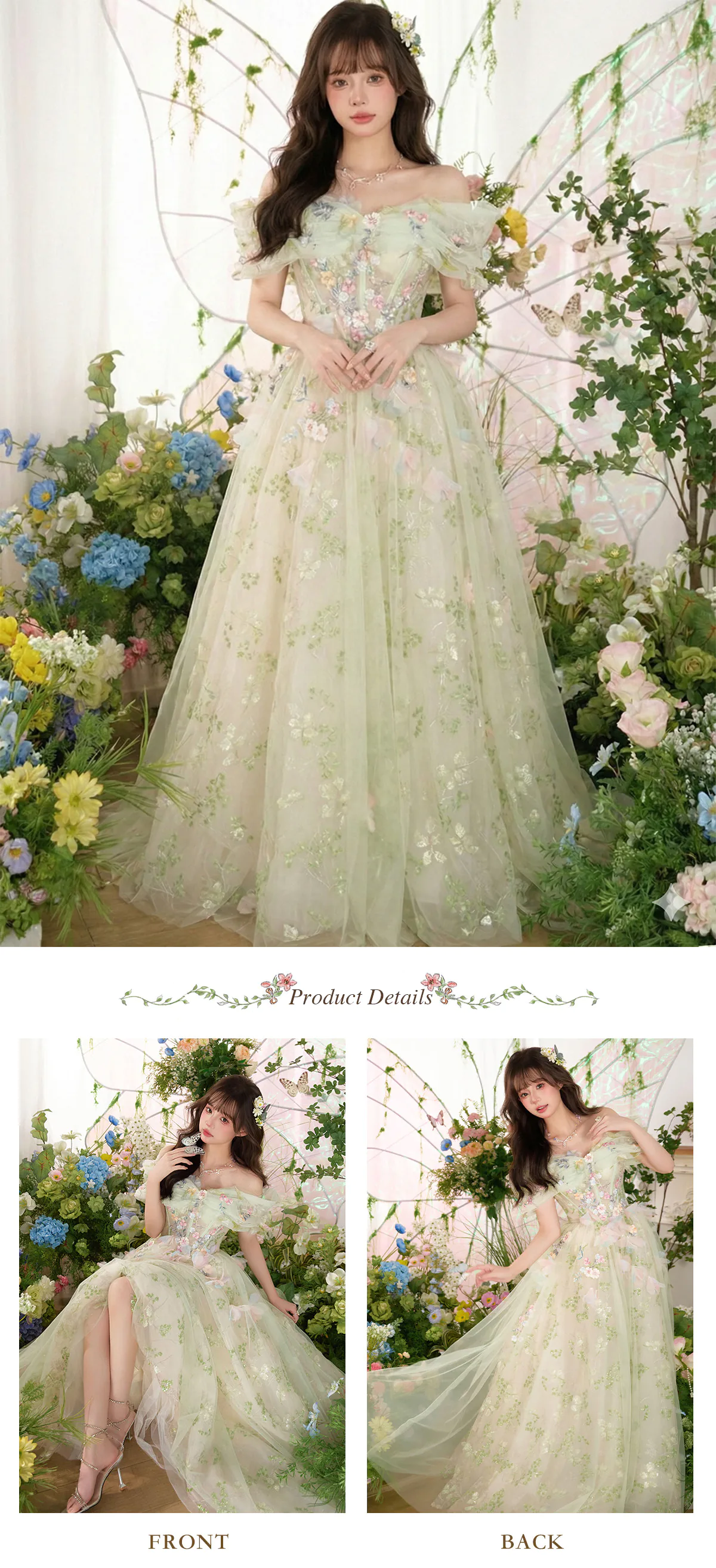 Ethereal-Forest-Green-Off-Shoulder-3D-Floral-Tulle-Garden-Party-Evening-Dress08