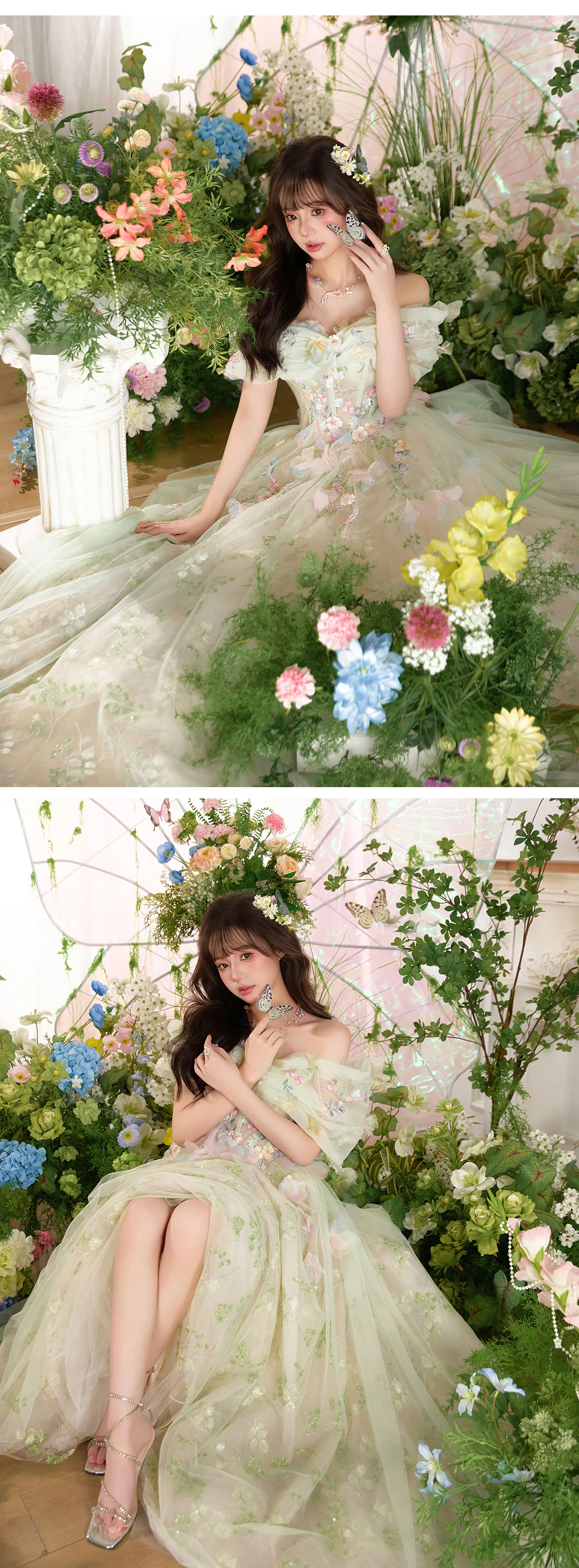 Ethereal-Forest-Green-Off-Shoulder-3D-Floral-Tulle-Garden-Party-Evening-Dress11