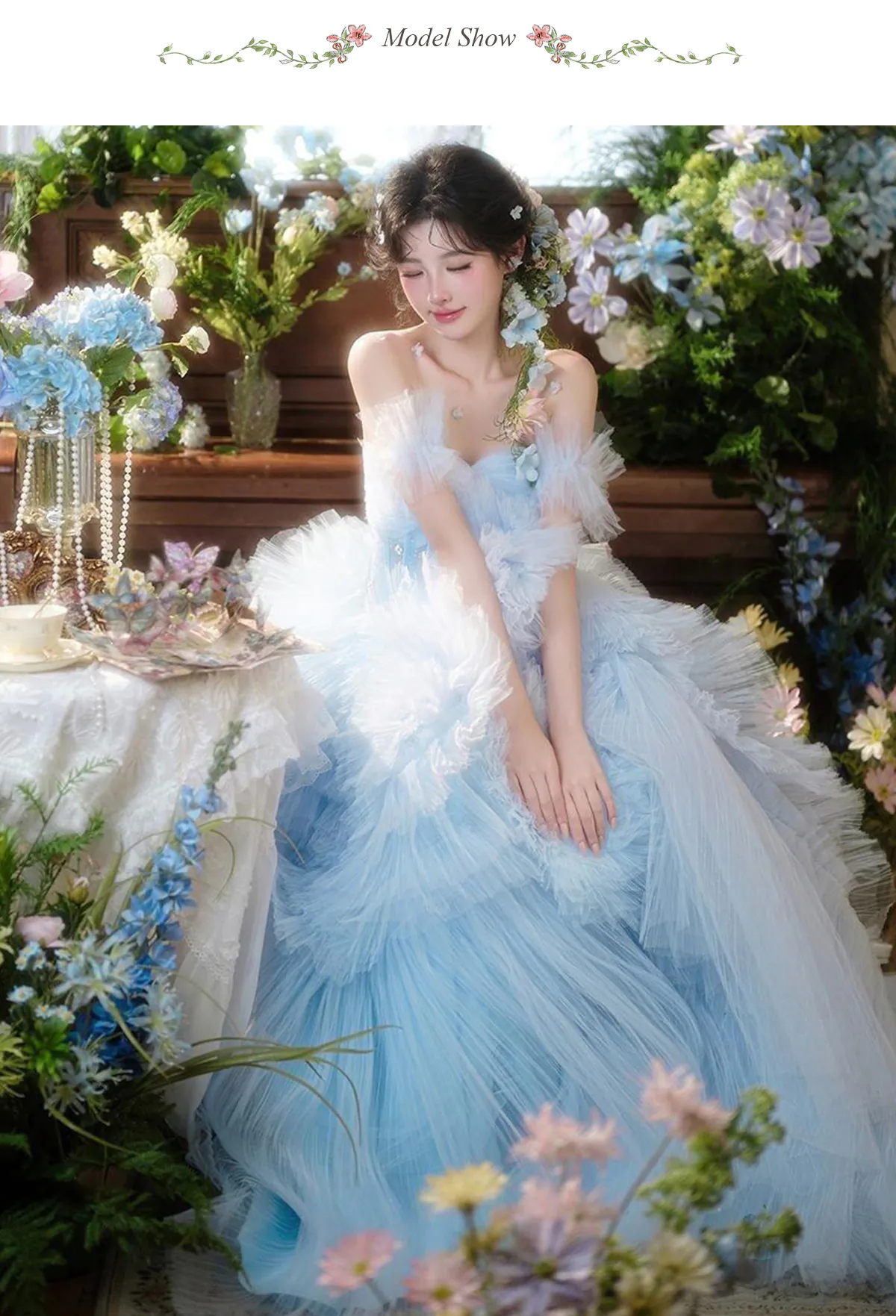 Fairycore-A-Line-Soft-Blue-Pleated-Skirt-Off-Shoulder-Tulle-Evening-Dress09