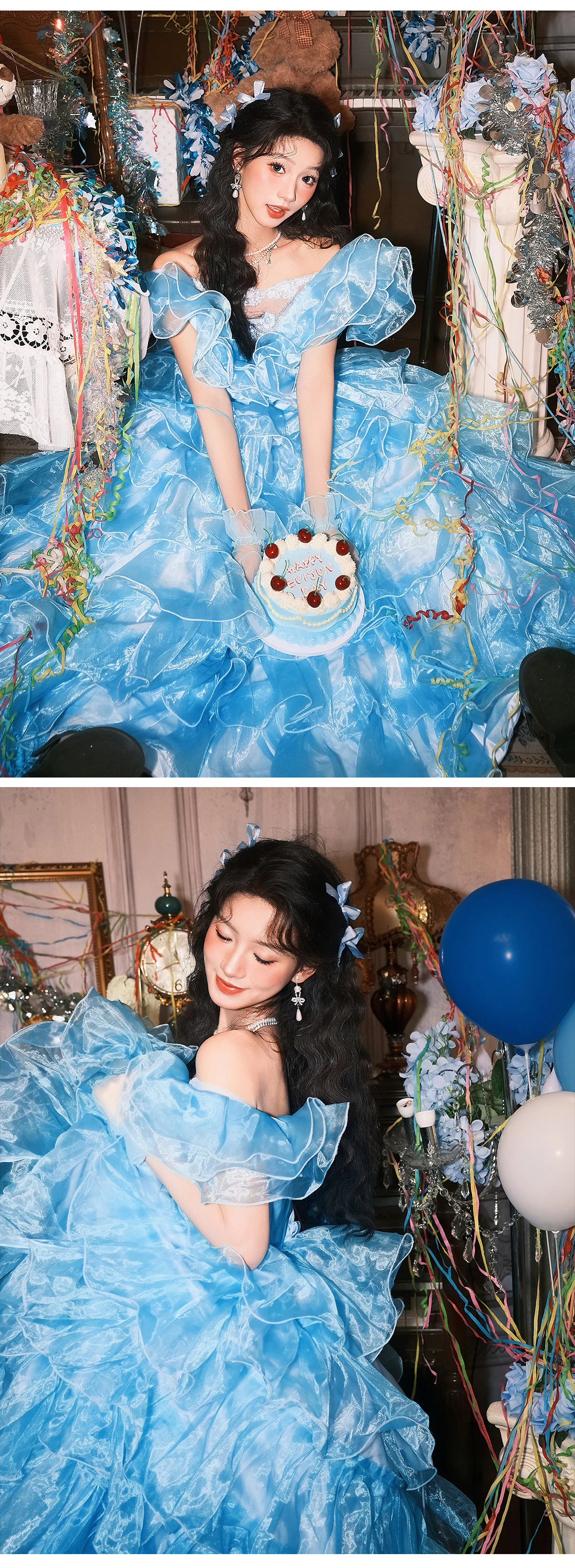 Fairytale-Princess-Crystal-Blue-Couture-Tiered-Ruffle-Organza-Ball-Gown09