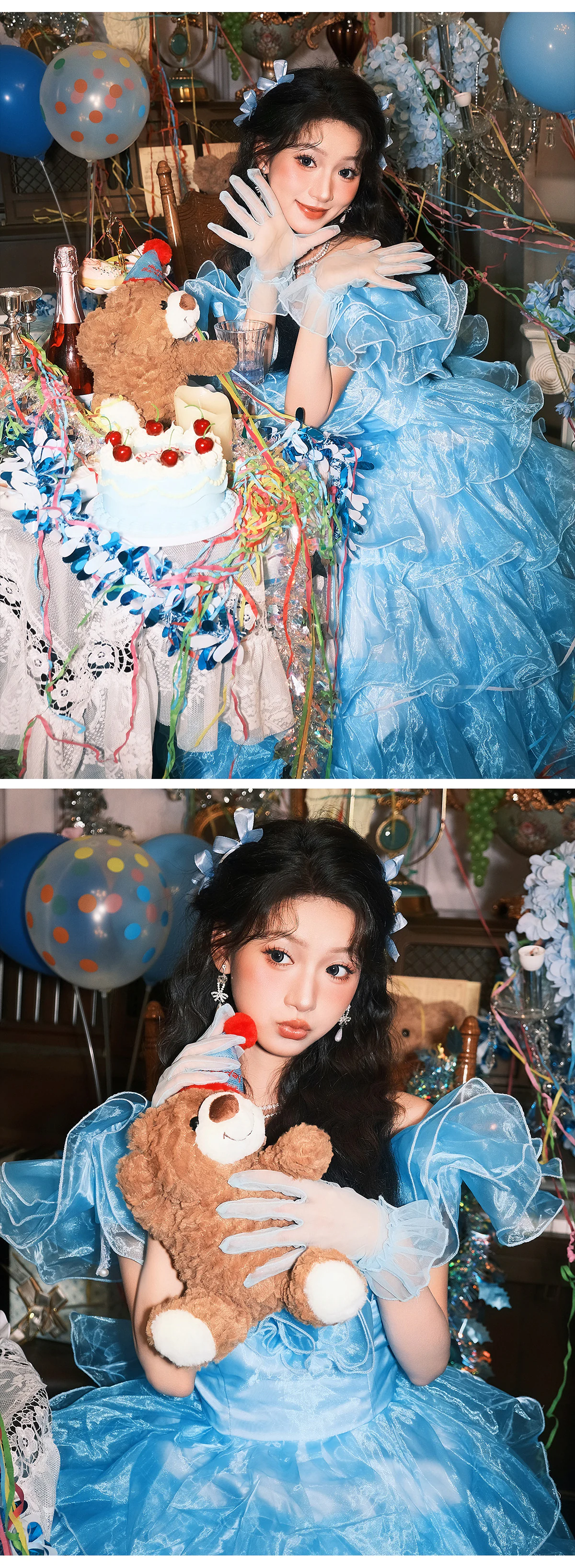 Fairytale-Princess-Crystal-Blue-Couture-Tiered-Ruffle-Organza-Ball-Gown11