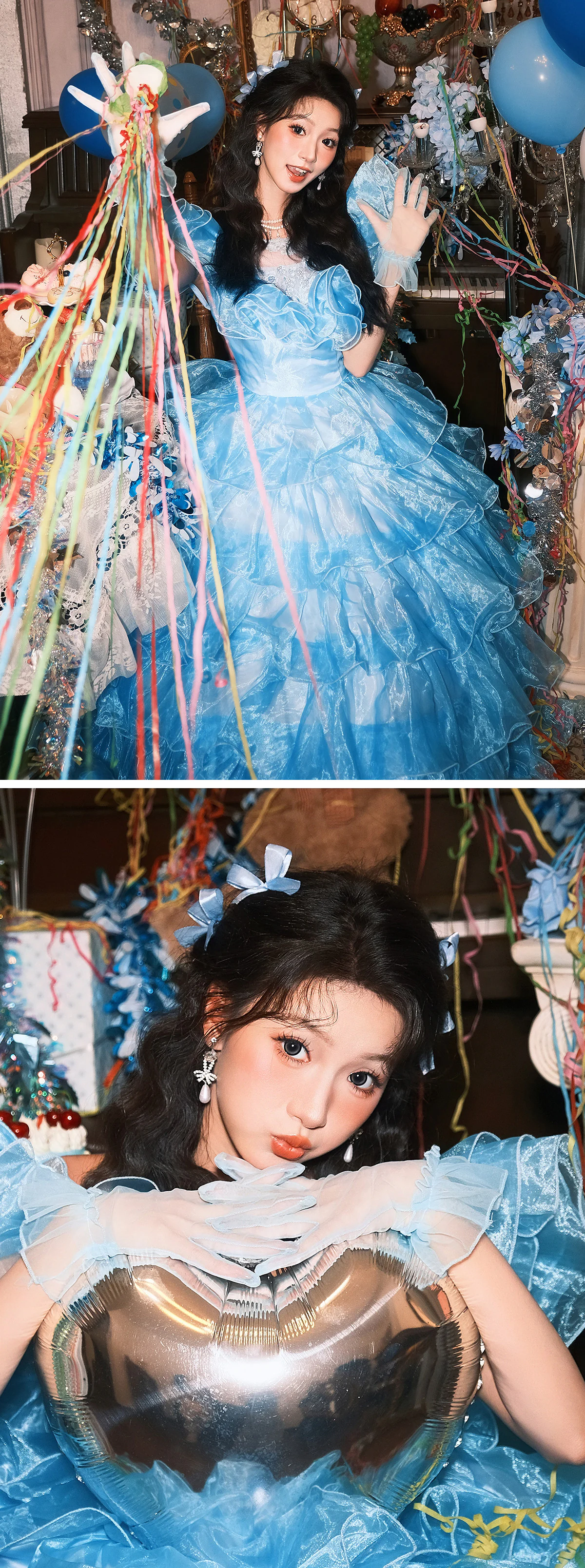 Fairytale-Princess-Crystal-Blue-Couture-Tiered-Ruffle-Organza-Ball-Gown12