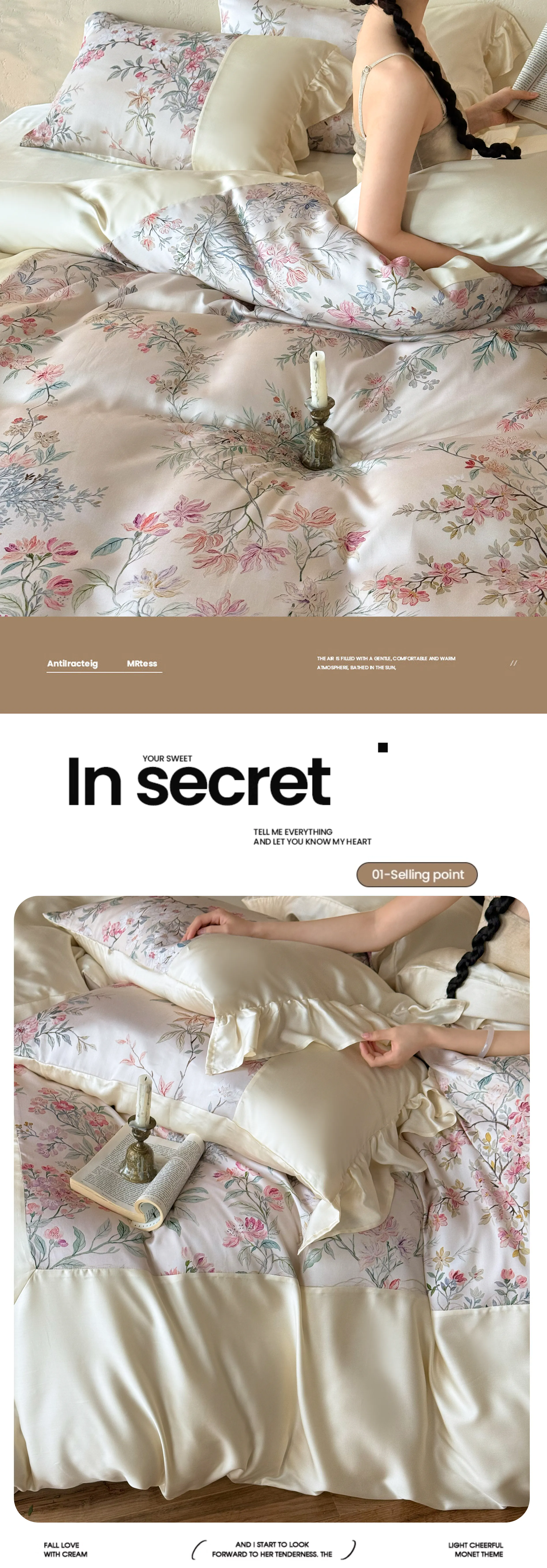 Shabby-Chic-Botanical-Floral-Print-60s-Tencel-Cooling-Bed-Sheet-4-Pieces-Set09