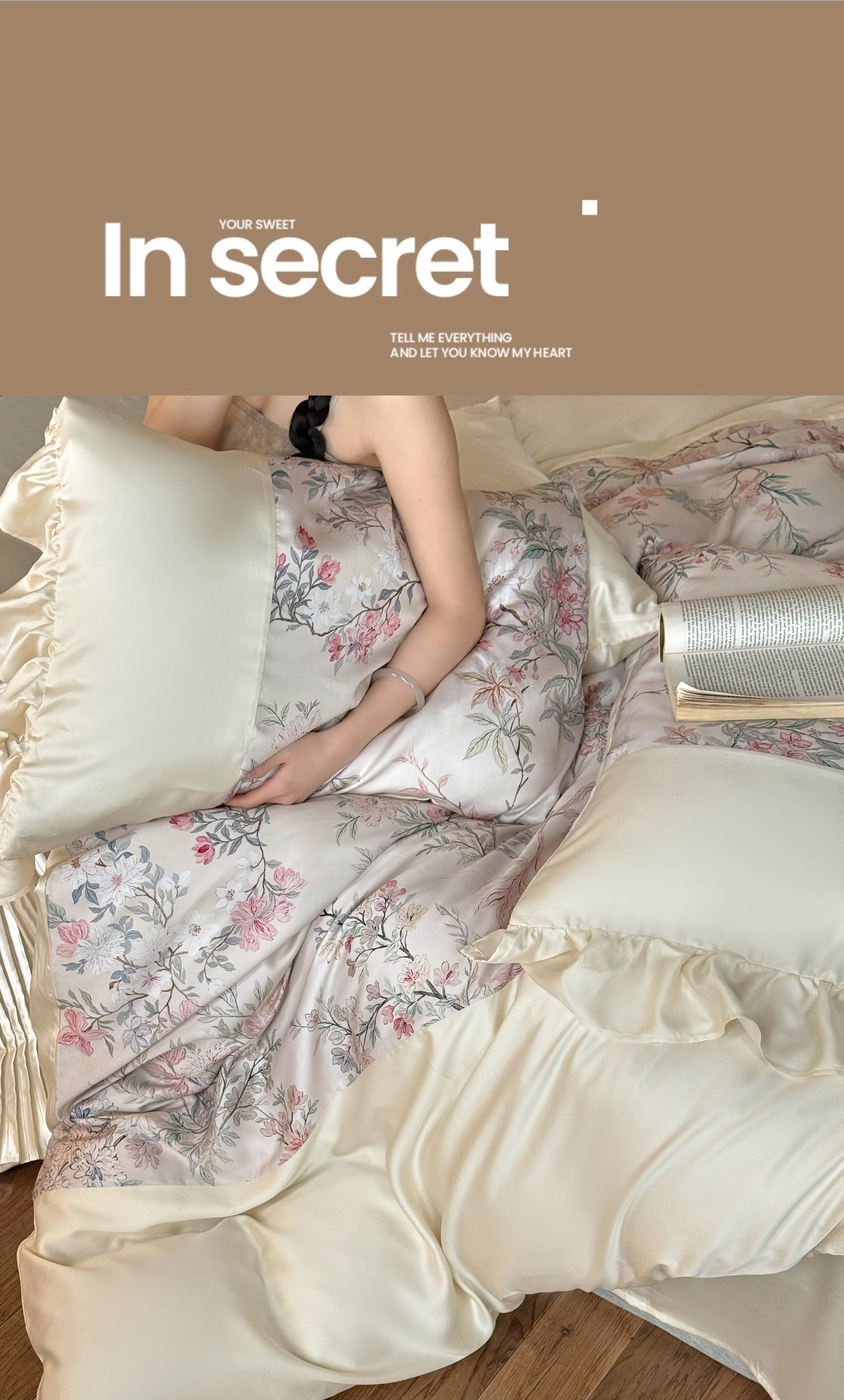 Shabby-Chic-Botanical-Floral-Print-60s-Tencel-Cooling-Bed-Sheet-4-Pieces-Set11