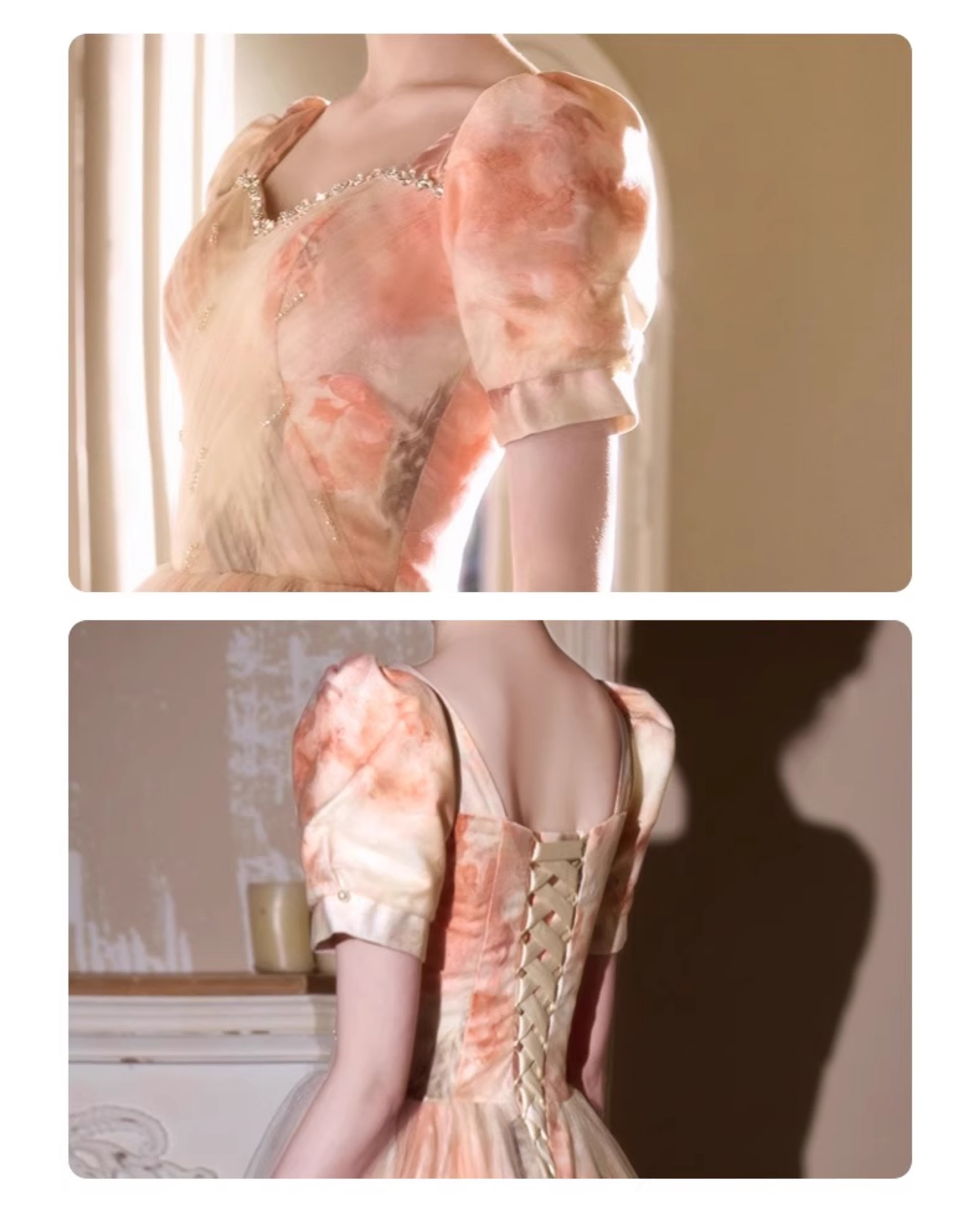 Vintage-Court-Style-Champagne-Sweetheart-Neckline-Tulle-Prom-Formal-Dress08