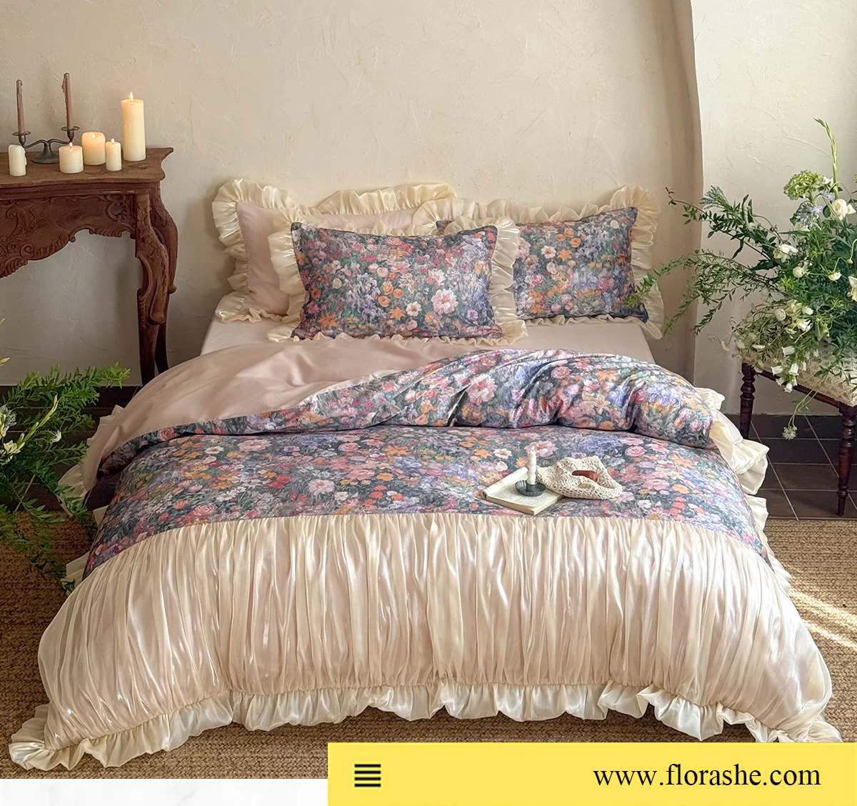 Artistic-100-Cotton-Oil-Painting-All-Seasons-Queen-King-Size-Bed-Set12