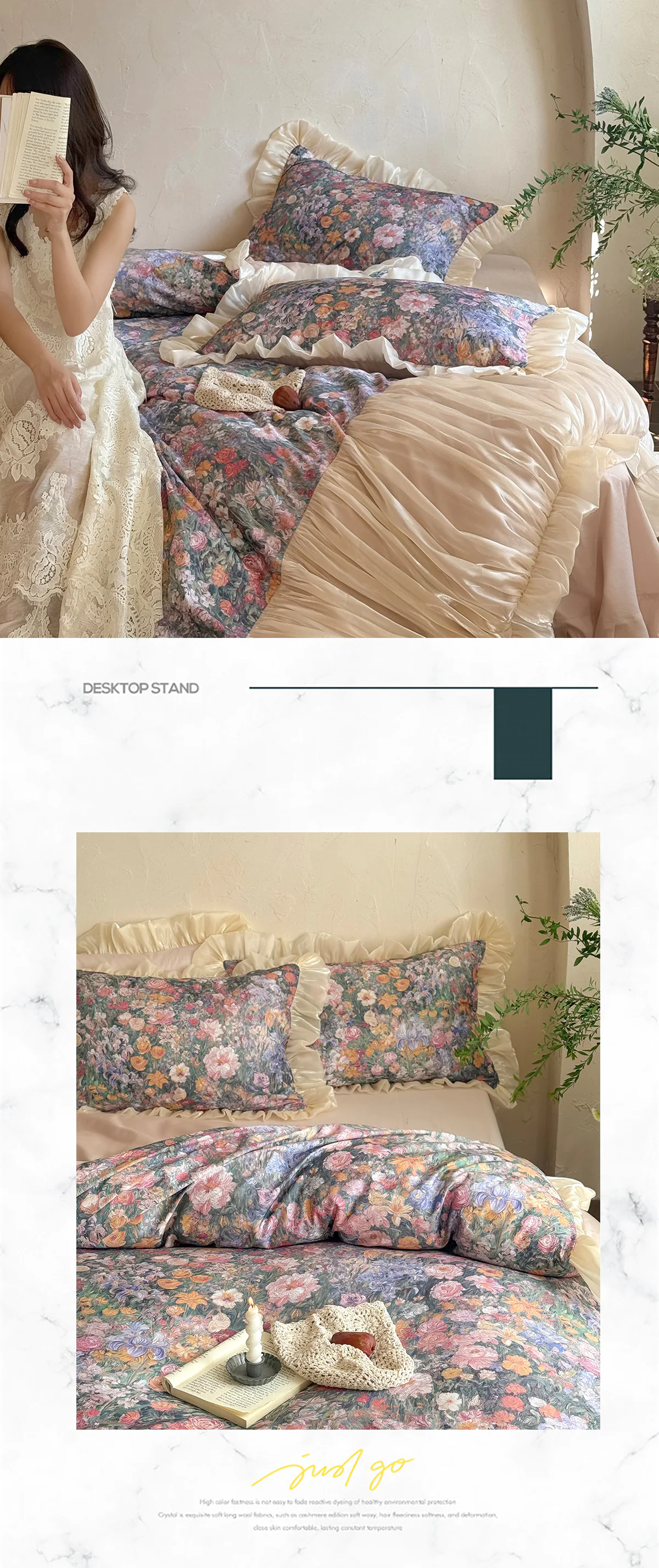 Artistic-100-Cotton-Oil-Painting-All-Seasons-Queen-King-Size-Bed-Set16