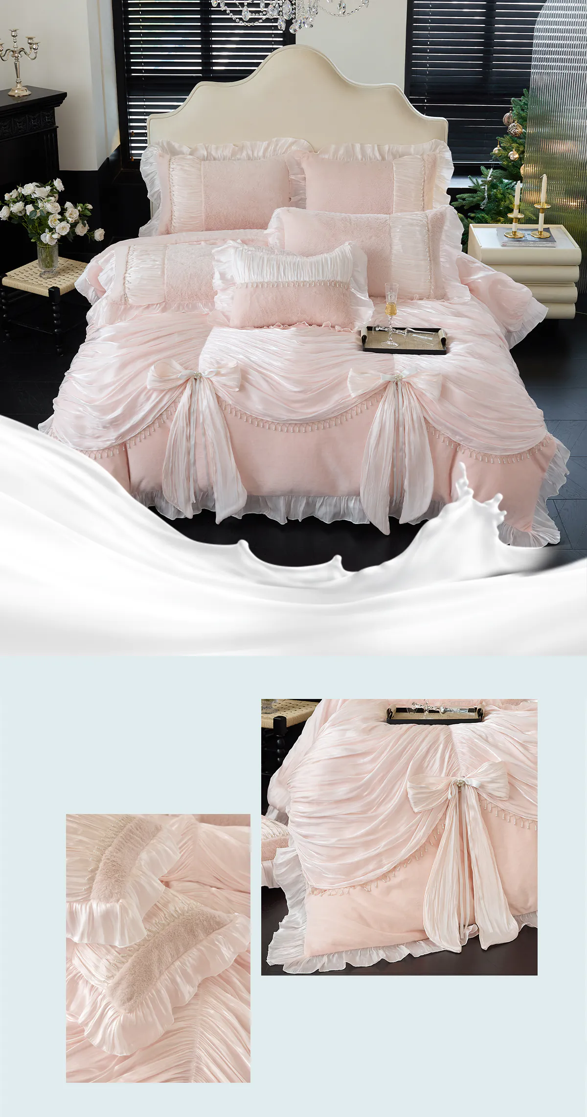 Chic-French-Style-250g-Soft-Mink-Velvet-Thick-Plush-Ruffle-Edge-Bedding-Set10