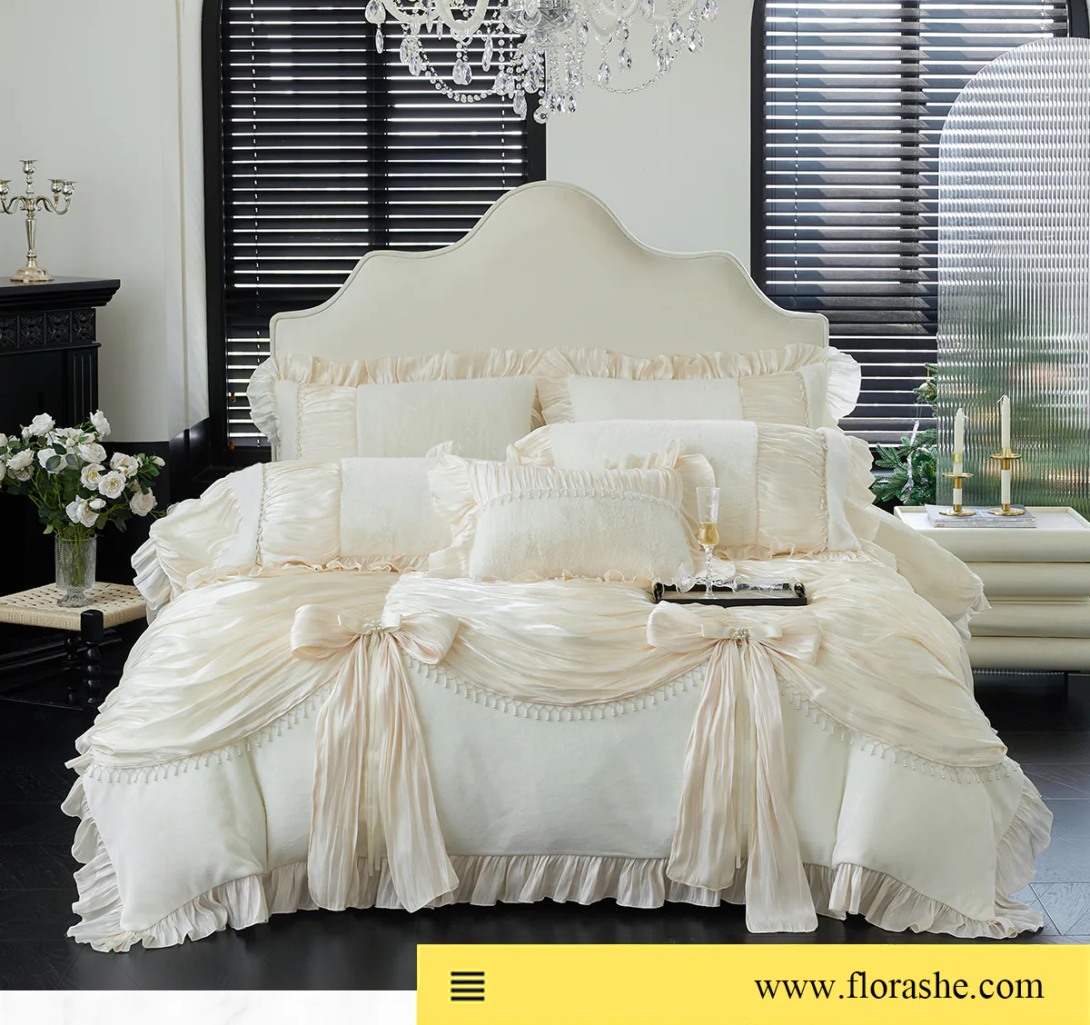 Chic-French-Style-250g-Soft-Mink-Velvet-Thick-Plush-Ruffle-Edge-Bedding-Set12