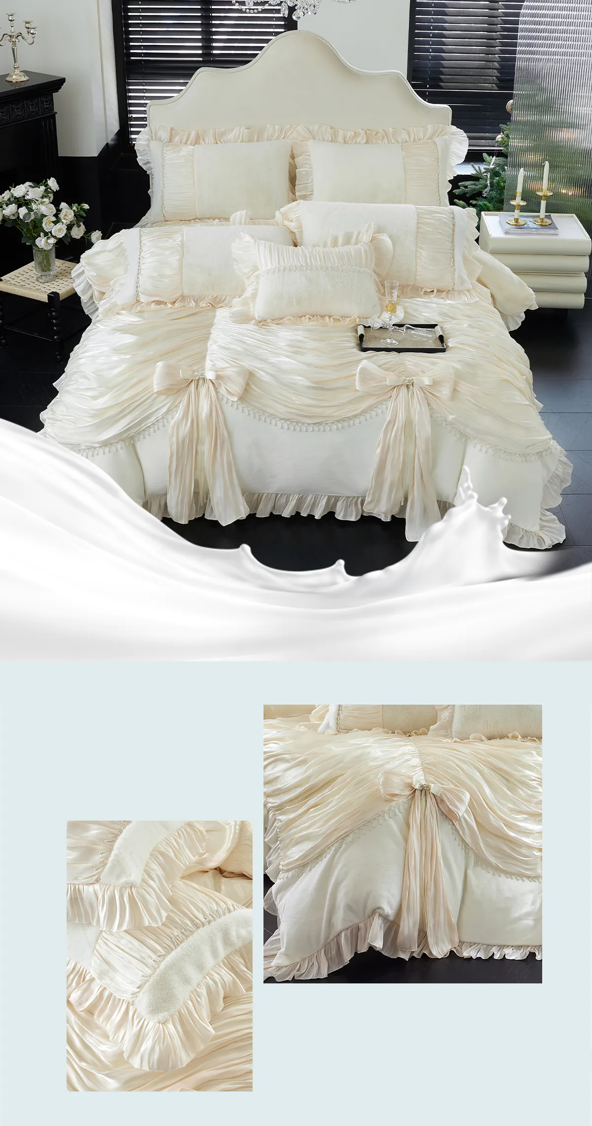 Chic-French-Style-250g-Soft-Mink-Velvet-Thick-Plush-Ruffle-Edge-Bedding-Set15