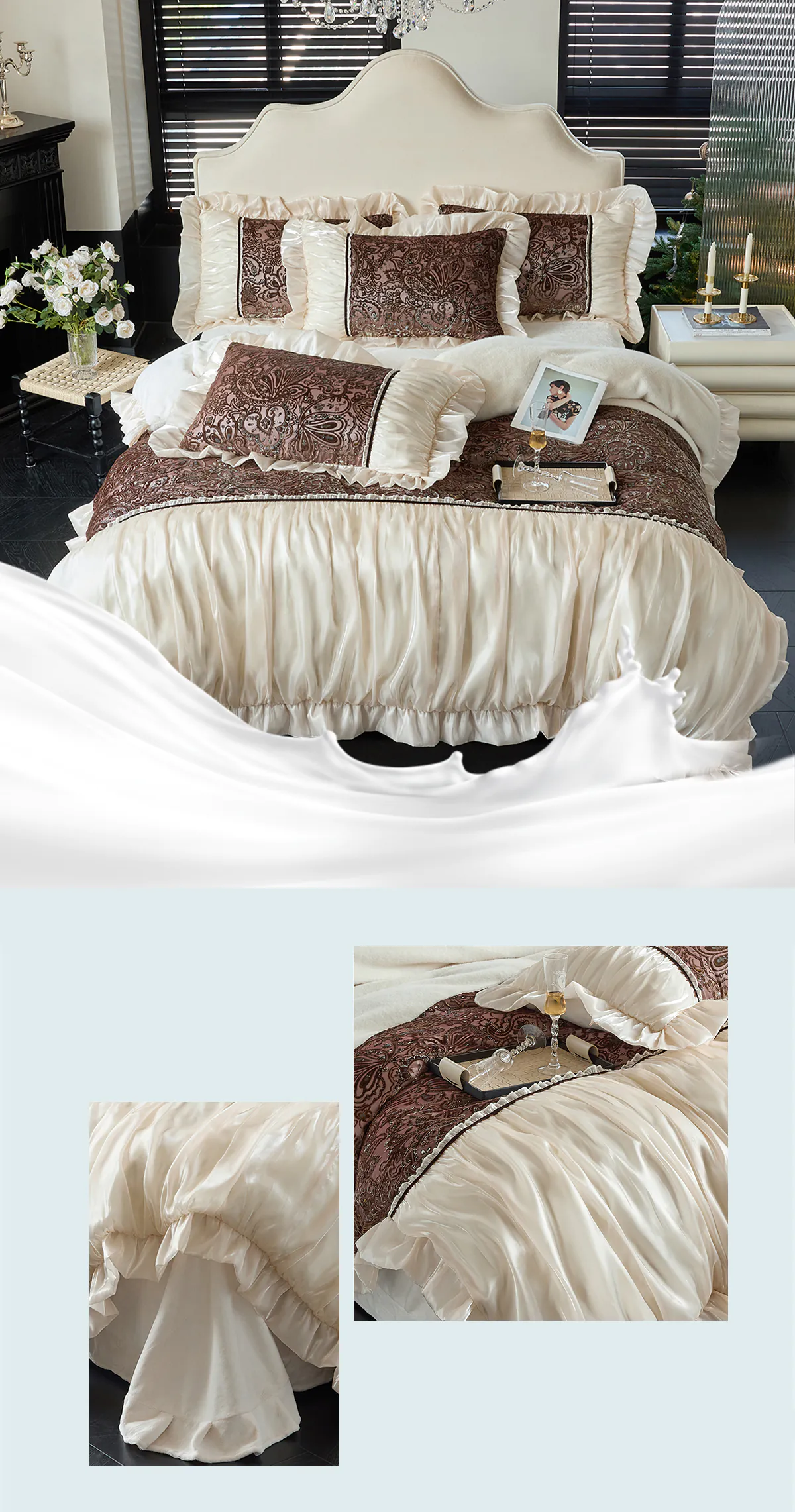 French-Vintage-Embossed-Plush-250g-Mink-Velvet-Bedding-4-Pcs-Set10