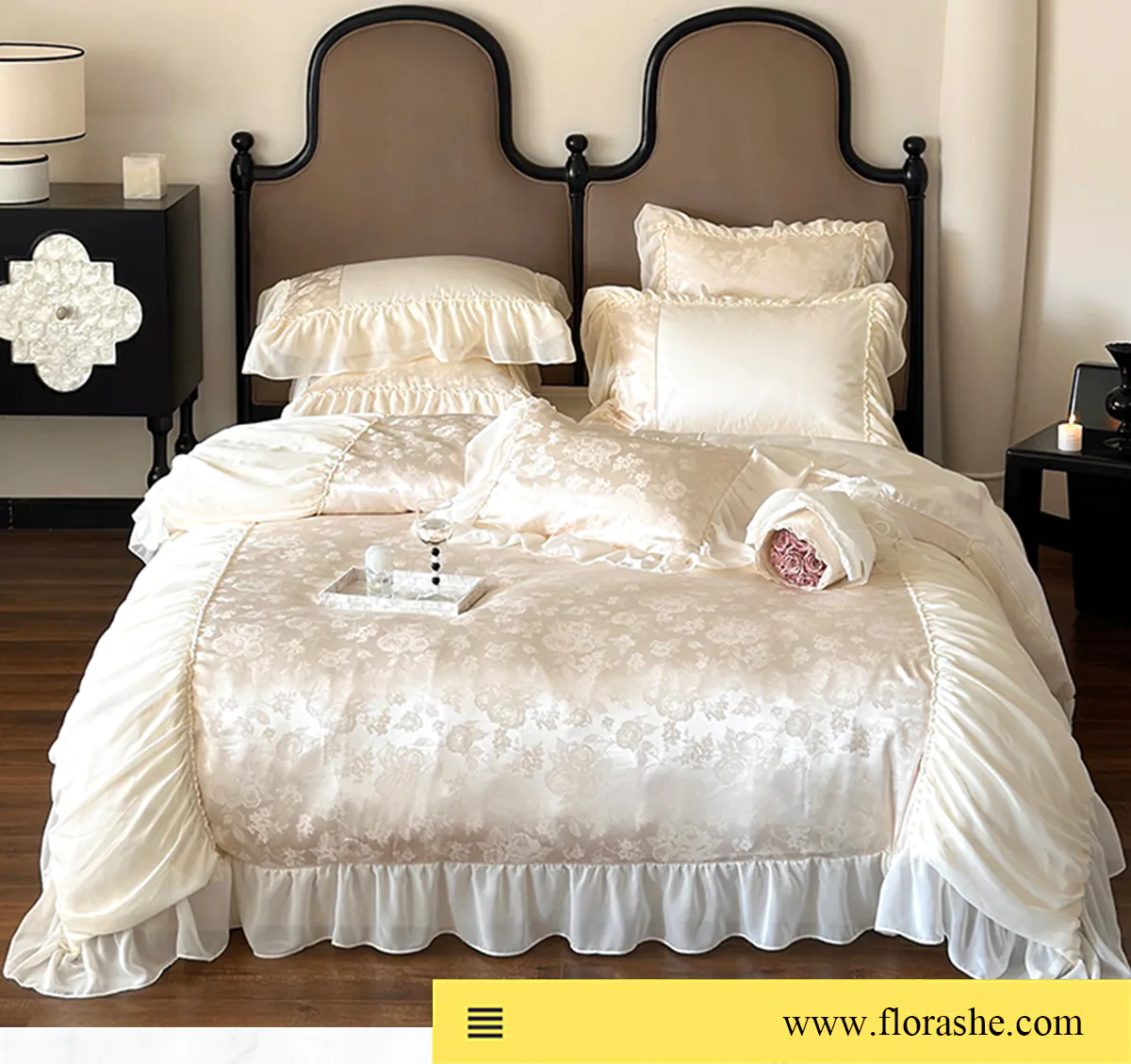 Luxury-Long-Staple-Cotton-Jacquard-Floral-Ruffle-Bedding-4-Pcs-Set07