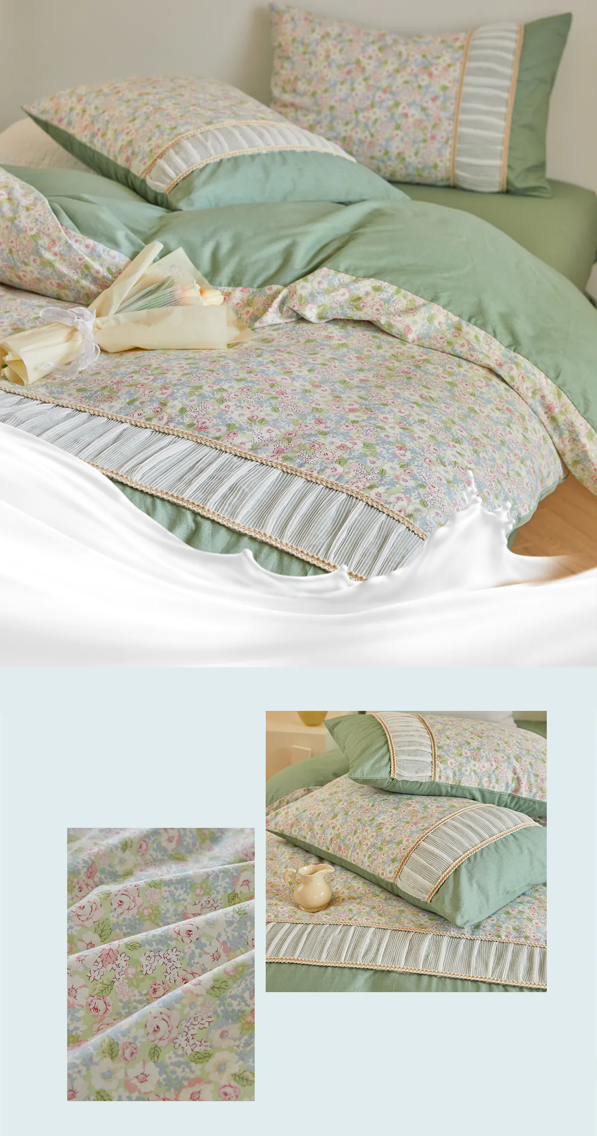 Retro-Princess-Style-100-Cotton-Floral-Duvet-Cover-Bedding-Set18