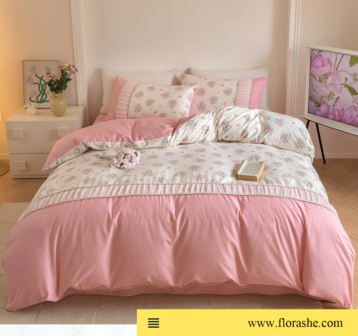 Retro-Princess-Style-100-Cotton-Floral-Duvet-Cover-Bedding-Set30