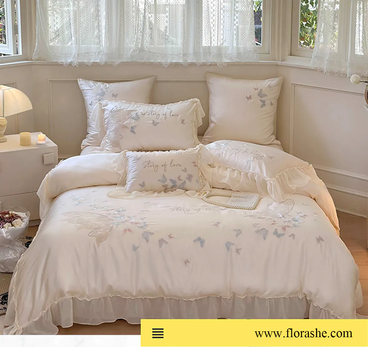 Romantic-Tencel-Chiffon-Ruffle-Trim-Bedding-Set-with-Butterfly-Embroidery07