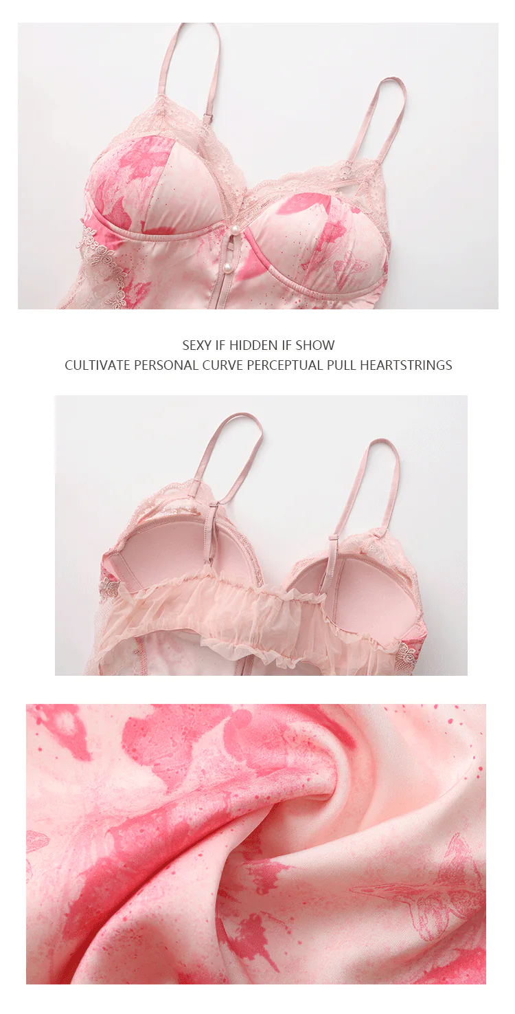 Sheer-See-Through-Side-Scalloped-Lace-Trim-Chemise-Babydoll-Lingerie18