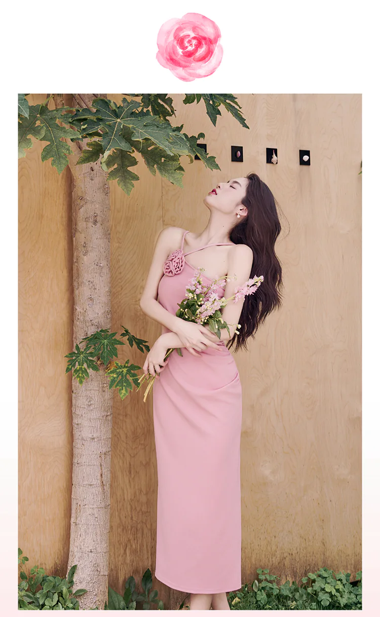 strapless open back dress For A Season Smocked Dress in Hot Pink – Impressions Online Boutique