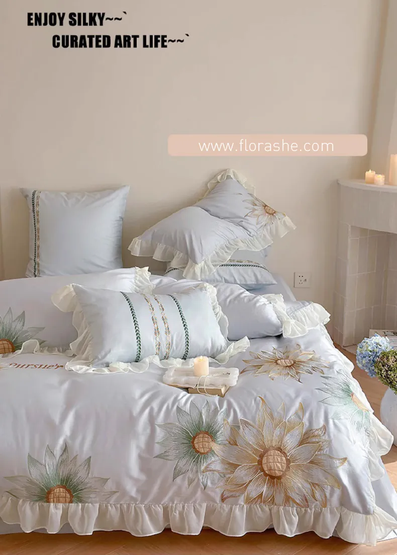 Soft-100-Egypt-Cotton-Embroidery-Ruffle-Bedding-Set-with-Sunflower09