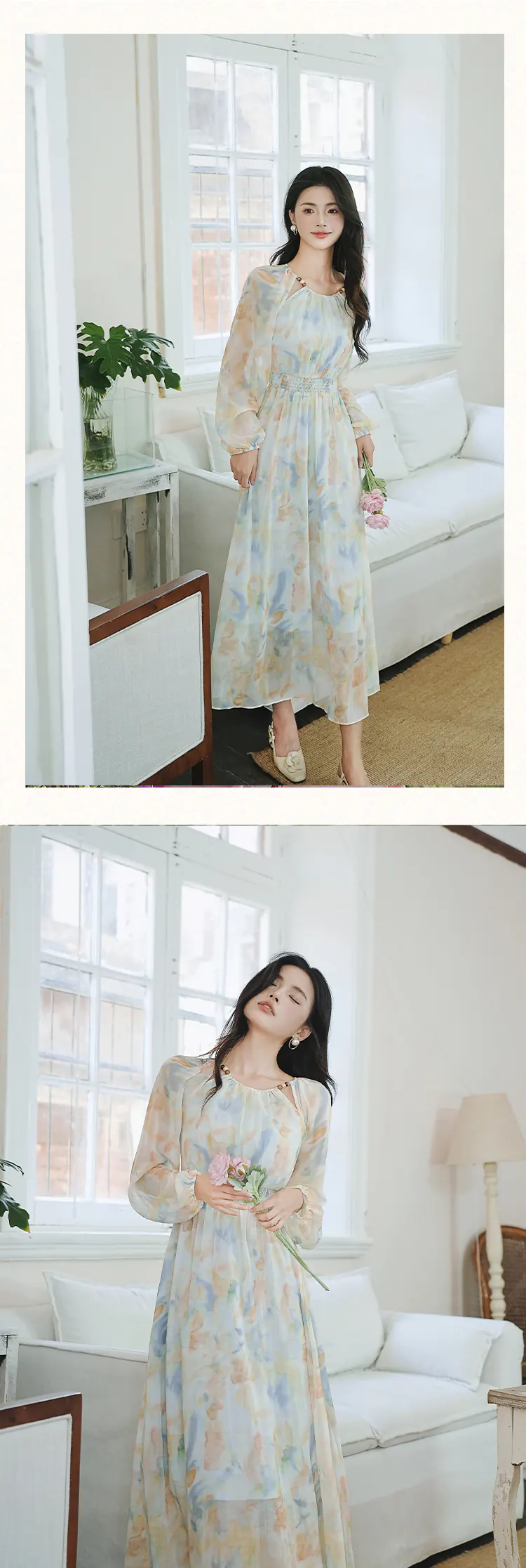 Soft-Gradient-Blue-Tea-Break-Seaside-Vacation-Halter-Casual-Dress14