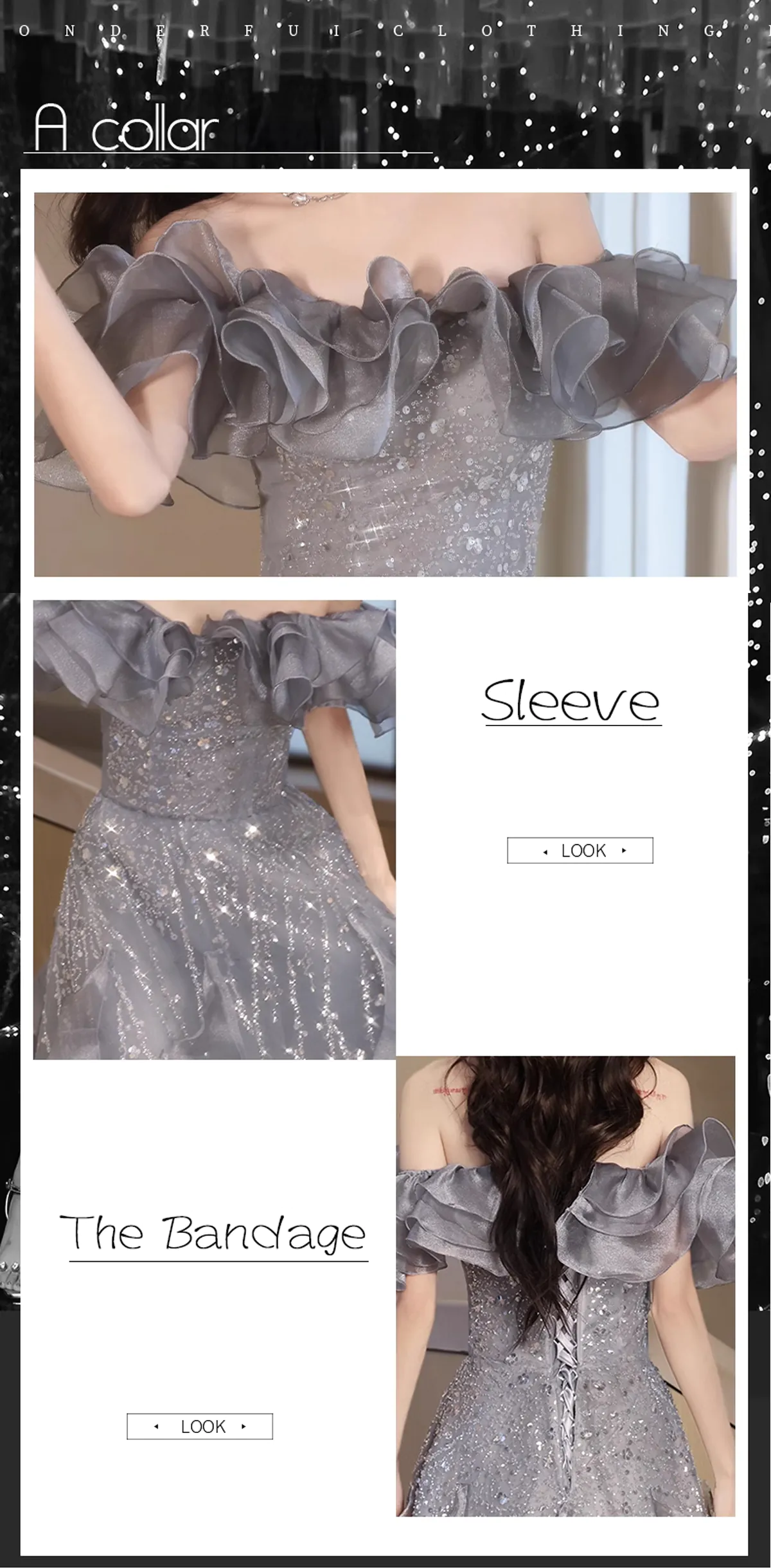 Sweet-Princess-Gray-Ruffle-Off-the-Shoulder-Sequin-Cocktail-Party-Dress09